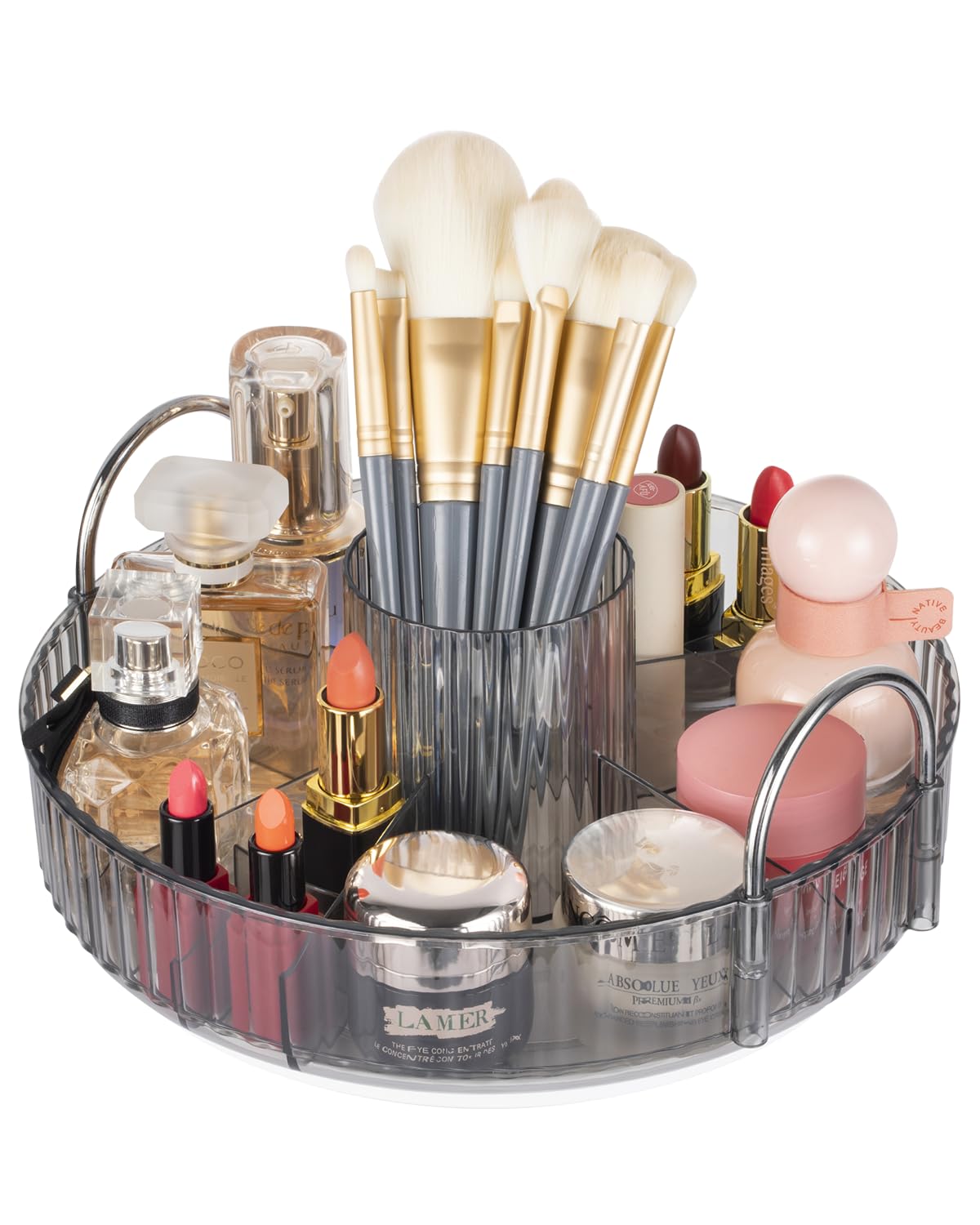 360° Rotating Makeup Organizer - Bathroom Counter & Skincare Storage Organizer with Spinning Base | Perfect for Vanity, Dresser, and Cosmetic Display