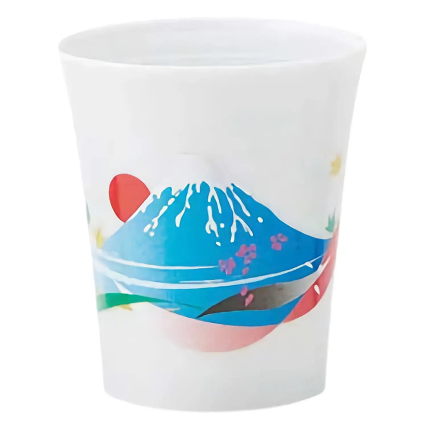 Heat Sensitive Ceramic Mug with Mt. Fuji Design - Color Changing Cup for Coffee, Tea & Hot Drinks - Perfect Gift for Japan Lovers & Office Use