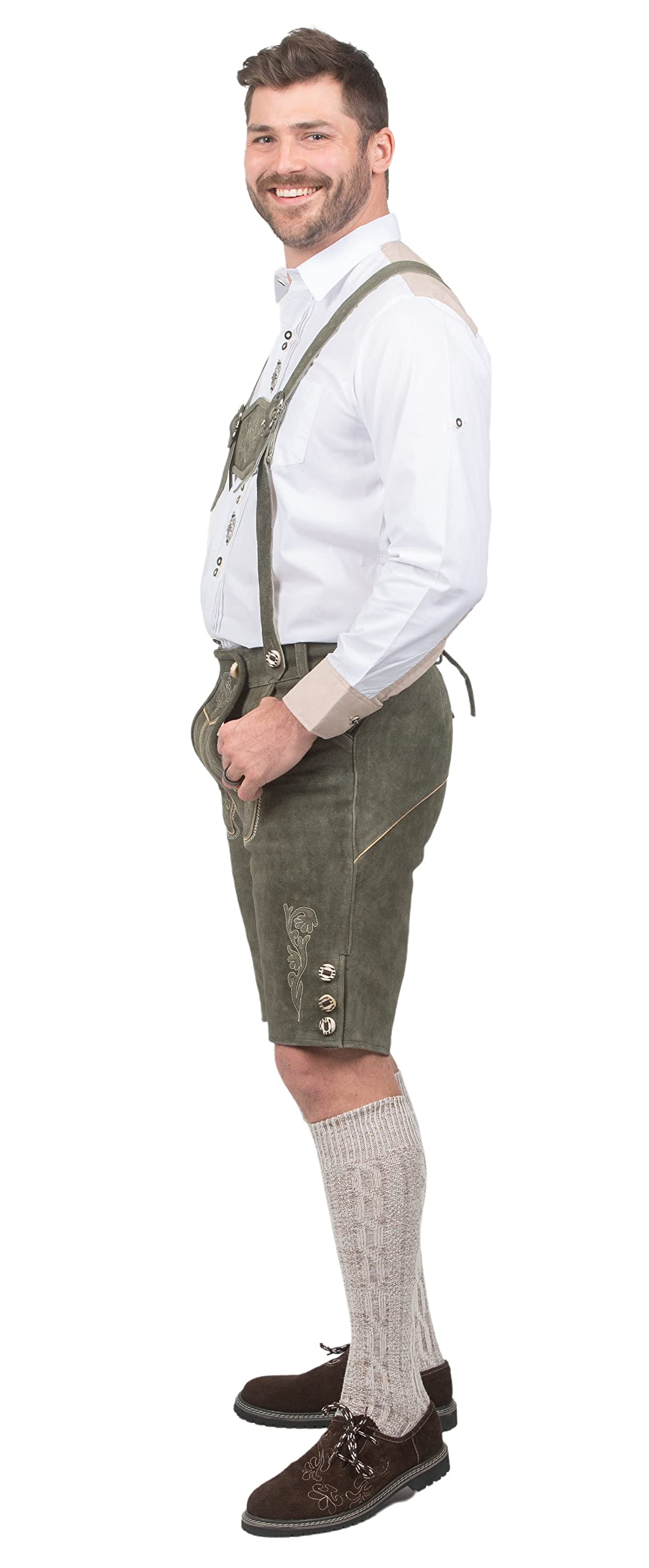 Authentic German Dirndl & Lederhosen Set - Bavarian Oktoberfest Costume for Men & Women | Traditional Leather Shorts & Dress for Beer Festival, Halloween, and Cultural Events