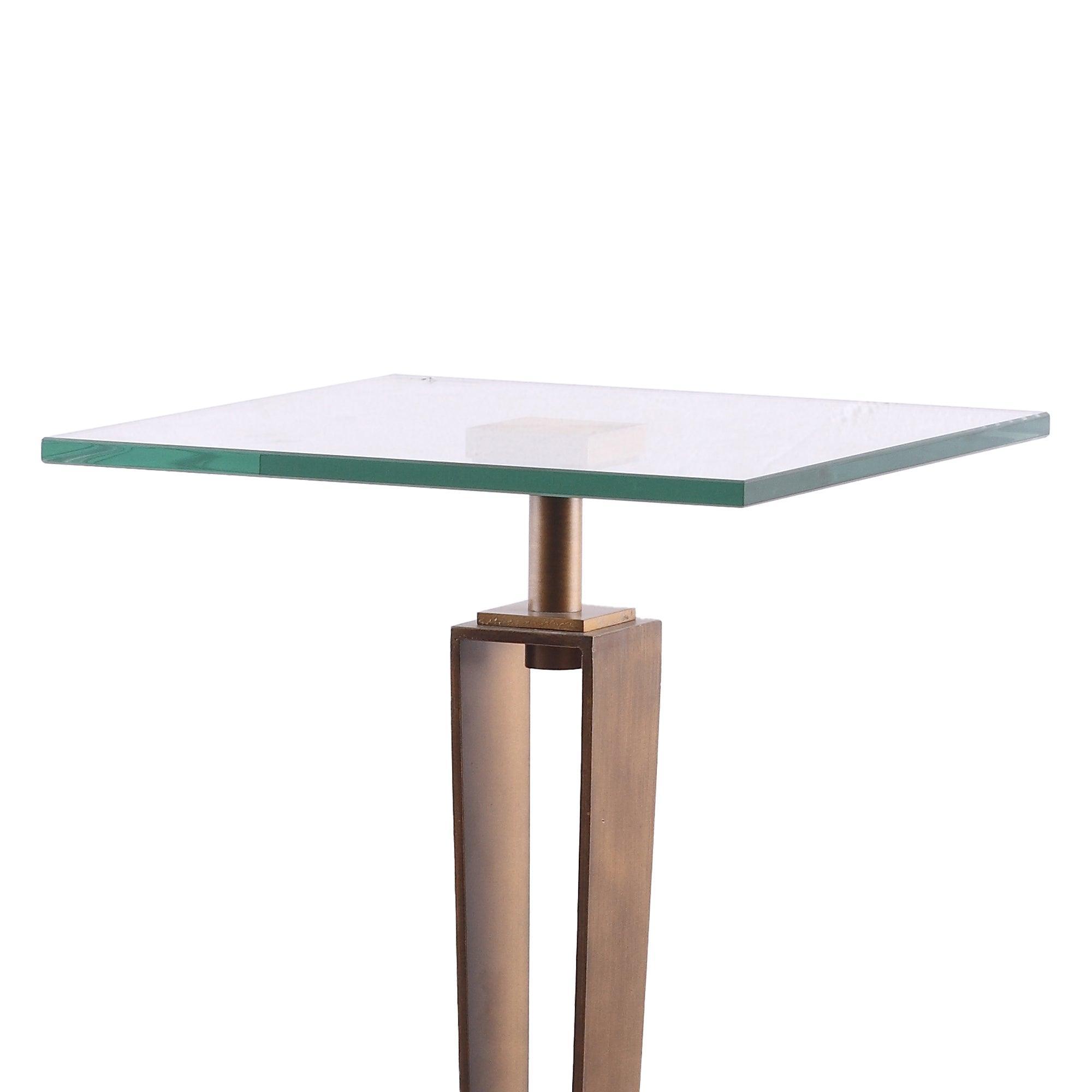 Modern Martini Table with White Marble Top - Elegant Cocktail Table for Living Room, Bar & Lounge Decor - Perfect for Entertaining & Home Styling