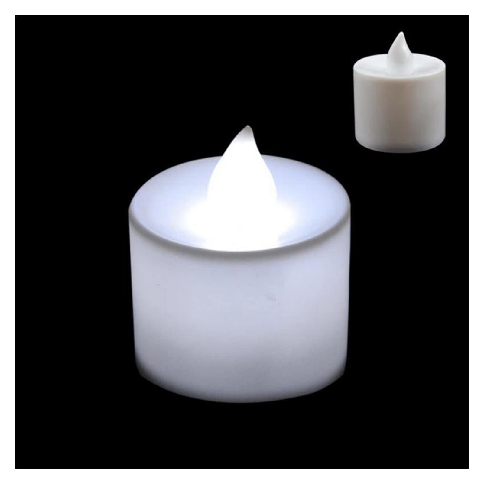 Flameless LED Tea Light Candles - 12 Pack Battery Operated LED Candles with Realistic Flickering Flame, Warm White Light for Home Decor, Wedding, Birthday Party, Romantic Dinner & Holiday Decorations