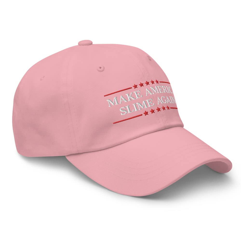 Make America Slime Again Hat - Embroidered Dad Cap for Men & Women | Funny Political Novelty Baseball Cap | Perfect for Slime Lovers, Costume Parties & Protest Events