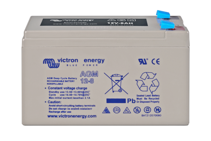 Victron Energy 12V 14Ah AGM Deep Cycle Battery for Solar Power, Marine, RV & Off-Grid Applications - Long Lasting & Maintenance-Free