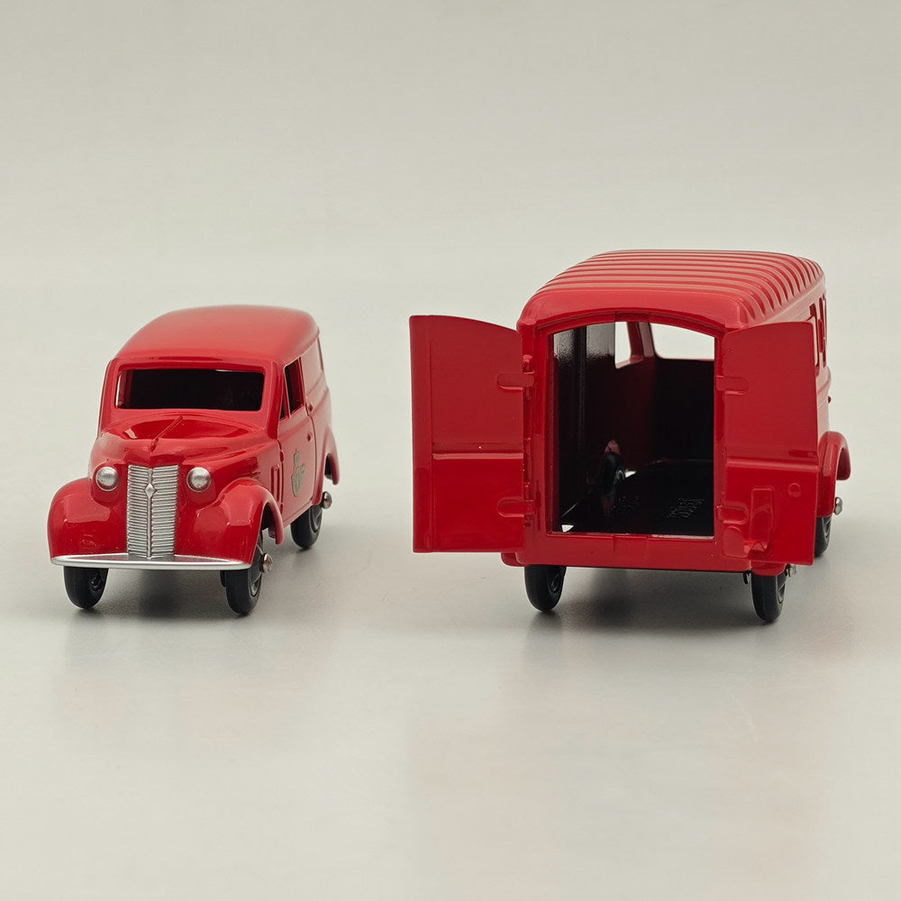 1/43 Scale NOREV C36102 Renault 1000kgs & Dauphinoise Belgian Post Pack Diecast Model Truck - Red Collectible Vintage Vehicle for Display, Gift, and Model Car Enthusiasts