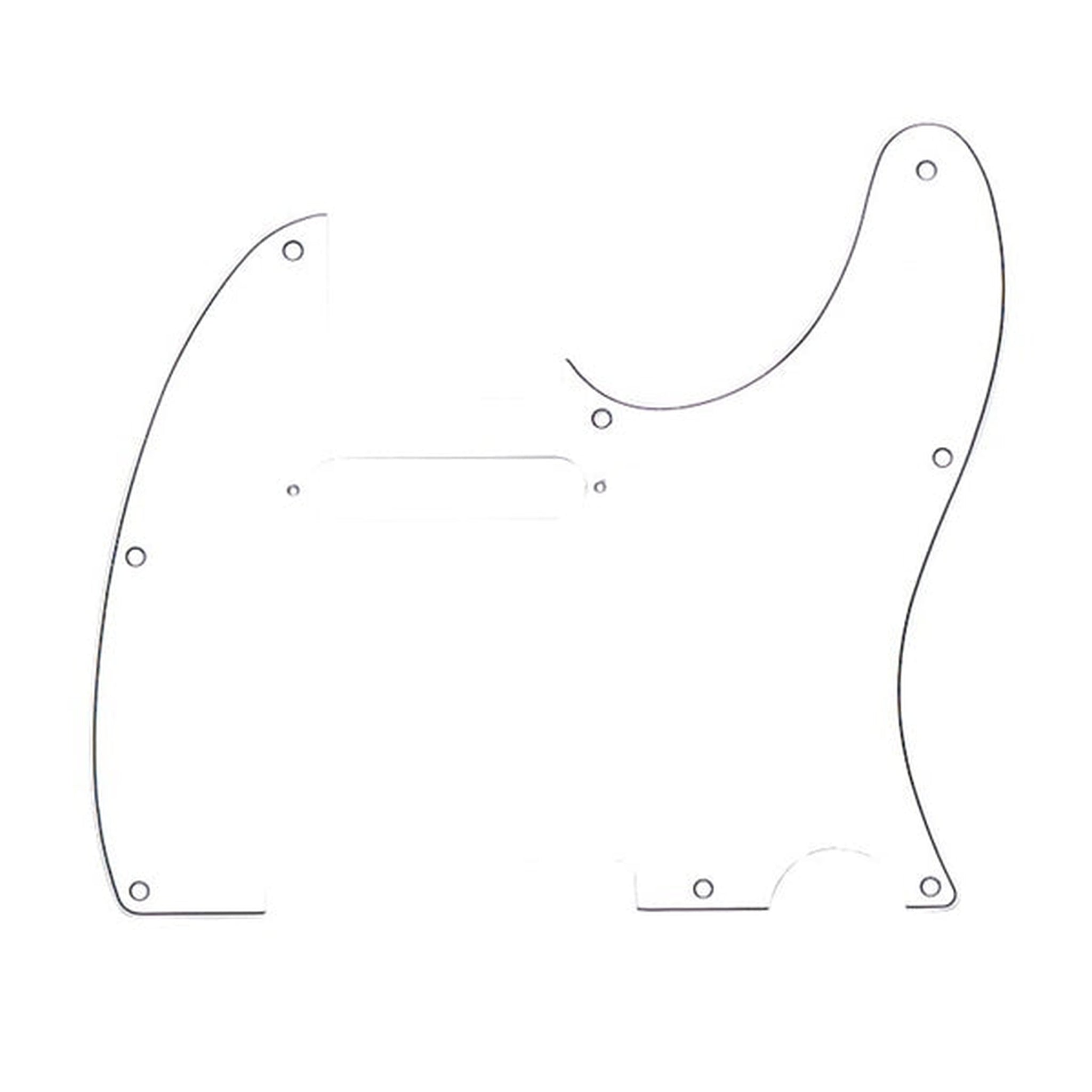 Fender Telecaster Pickguard - 8 Hole 3 Ply White Black White Replacement for Electric Guitar - Perfect for DIY Guitar Upgrades & Repairs
