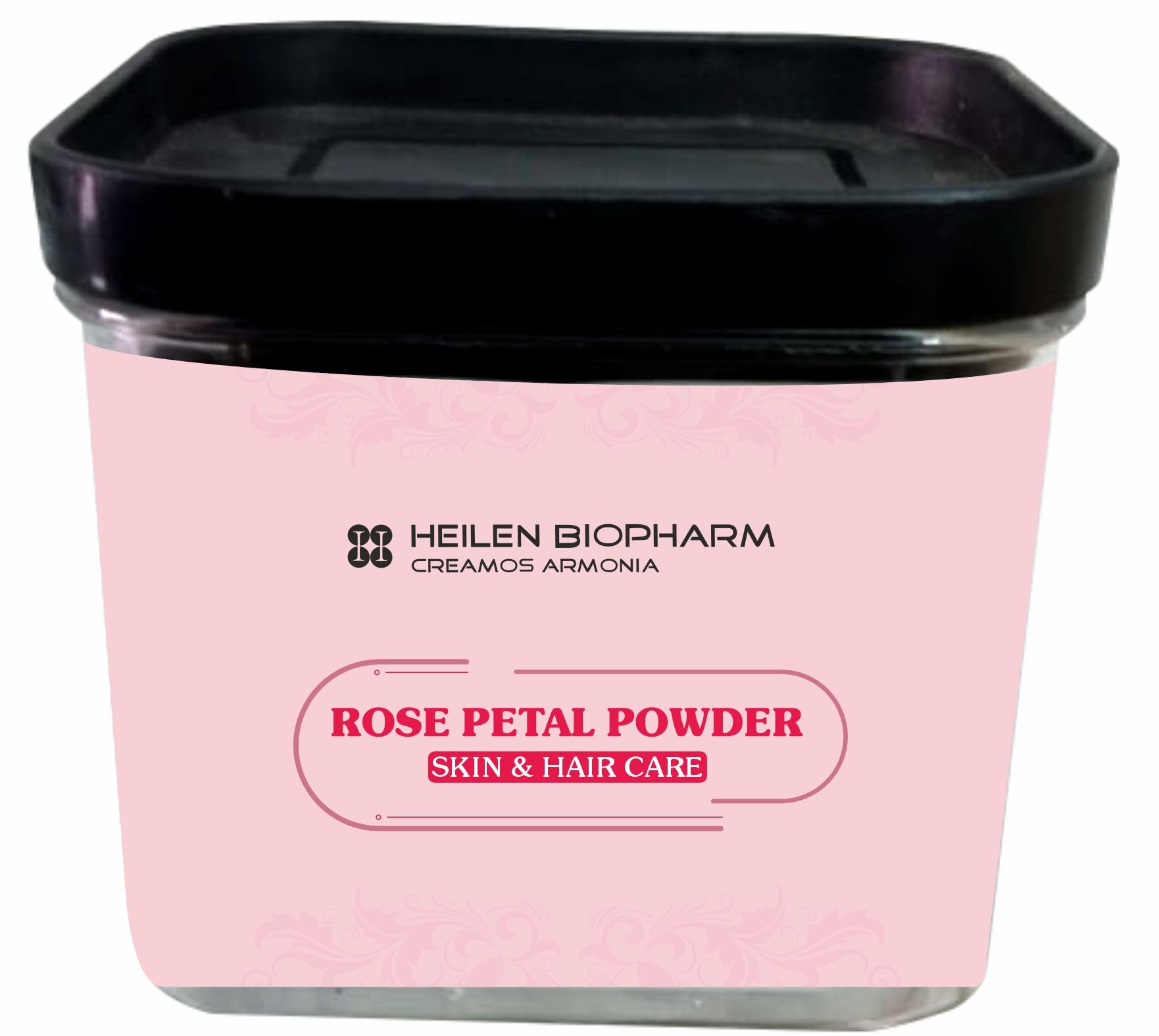 Heilen Biopharm Pink Rose Petal Powder - 100g | Natural Skincare & Body Nourishment | DIY Face Masks, Bath Soaks & Aromatherapy