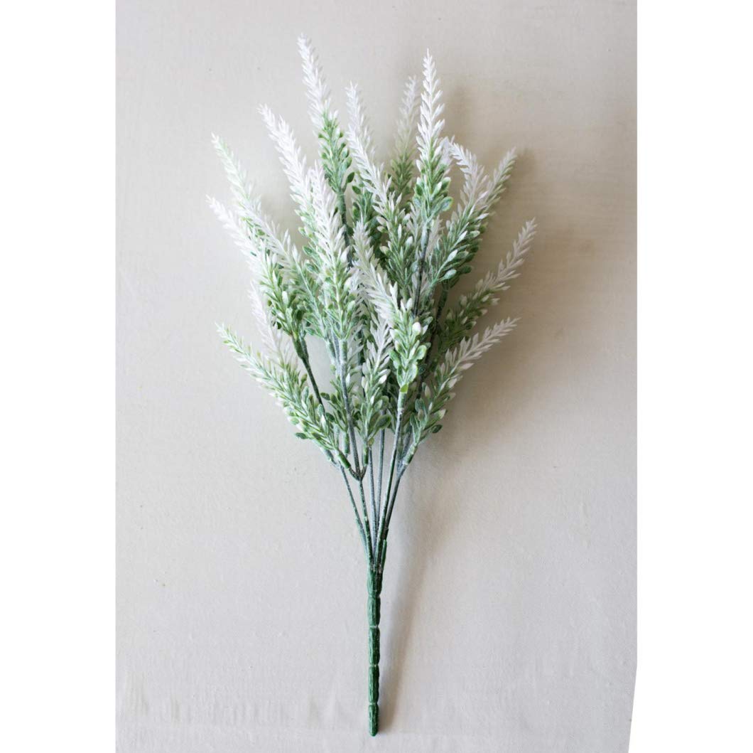 LUCACO Artificial Lavender Flowers - Realistic Fake Bridal Bouquet for Wedding Decor | Home, Bedroom, Kitchen & Office Table Decoration | Perfect for Indoor & Outdoor Use