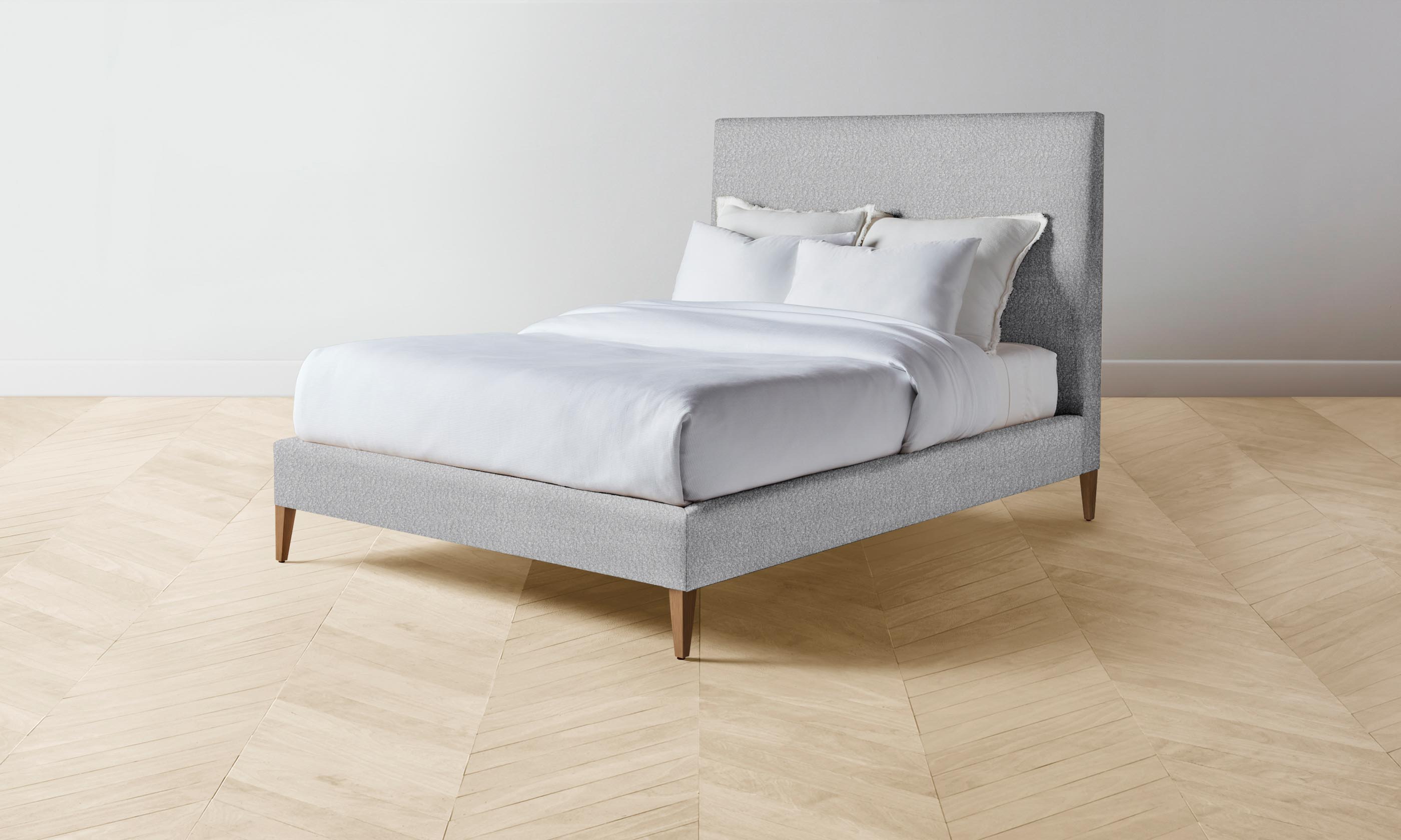 Luxury Essex Bed with Italian Bouclé Waterfall Design - Elegant Modern Bedroom Furniture for Master Suite & Guest Room Decor