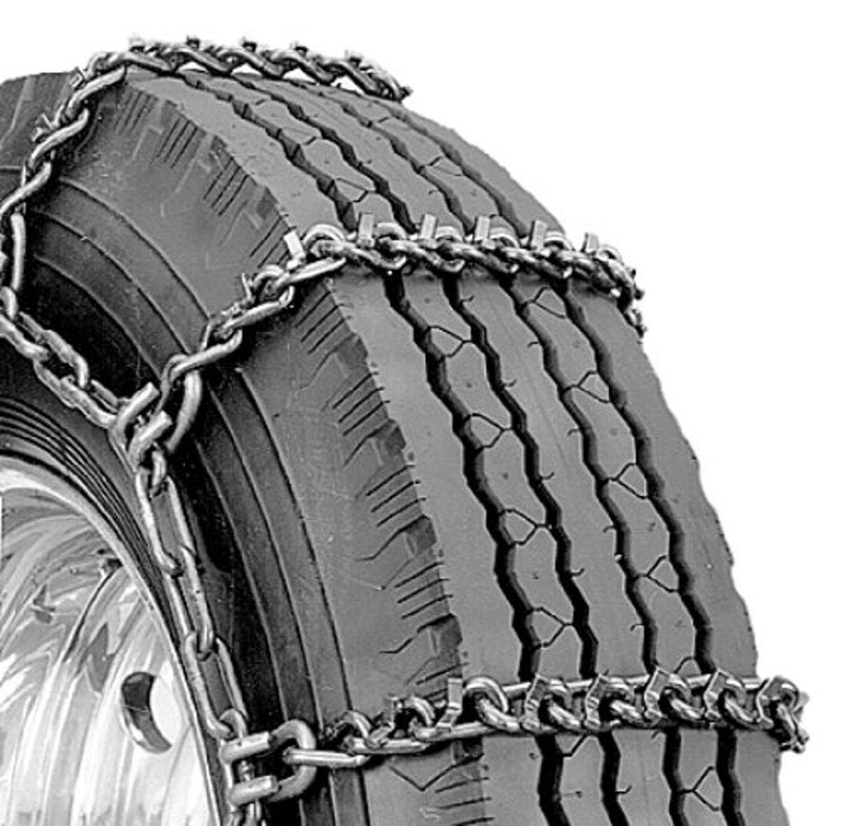 QGV356 Quik Grip V-Bar Heavy Duty Truck Tire Traction Chains - Set of 2 for Winter Snow & Ice Road Safety | Security Chain Company CTO Certified