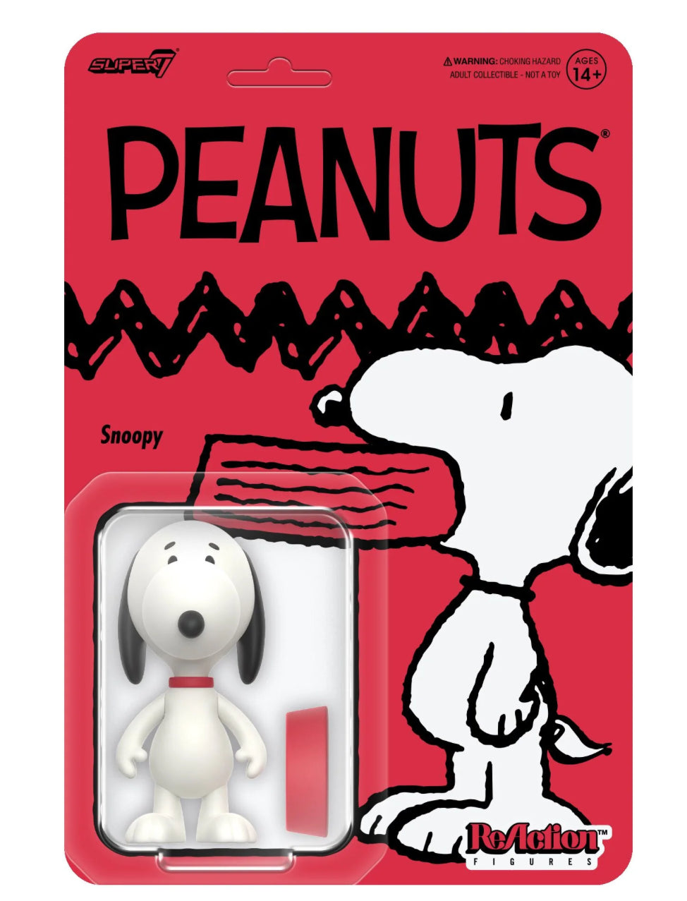 Snoopy Super7 ReAction Figure - Peanuts Collectible Toy for Fans & Display - Perfect for Home Decor, Office Display, and Gifts