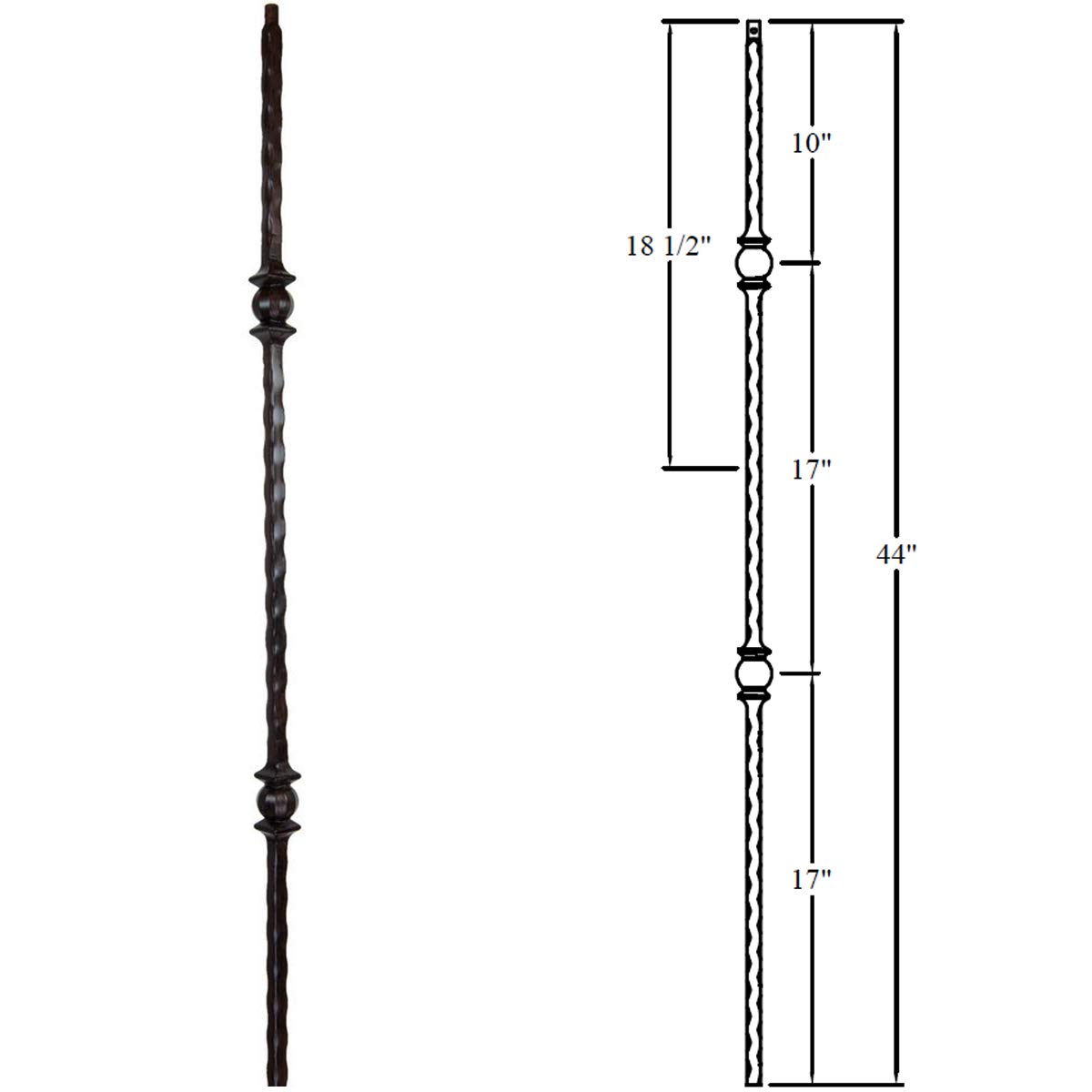 10-Pack Double Forged Ball Hammered 9/16