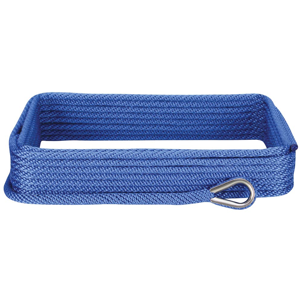 Extreme Max 3006.3475 BoatTector Solid Braid MFP Anchor Rope with Thimble - 0.5