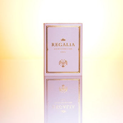 Regalia White Playing Cards by Shin Lim – Premium Magic Trick & Cardistry Deck for Performers & Collectors – Perfect for Close-up Magic, Card Flourishes, and Gifts