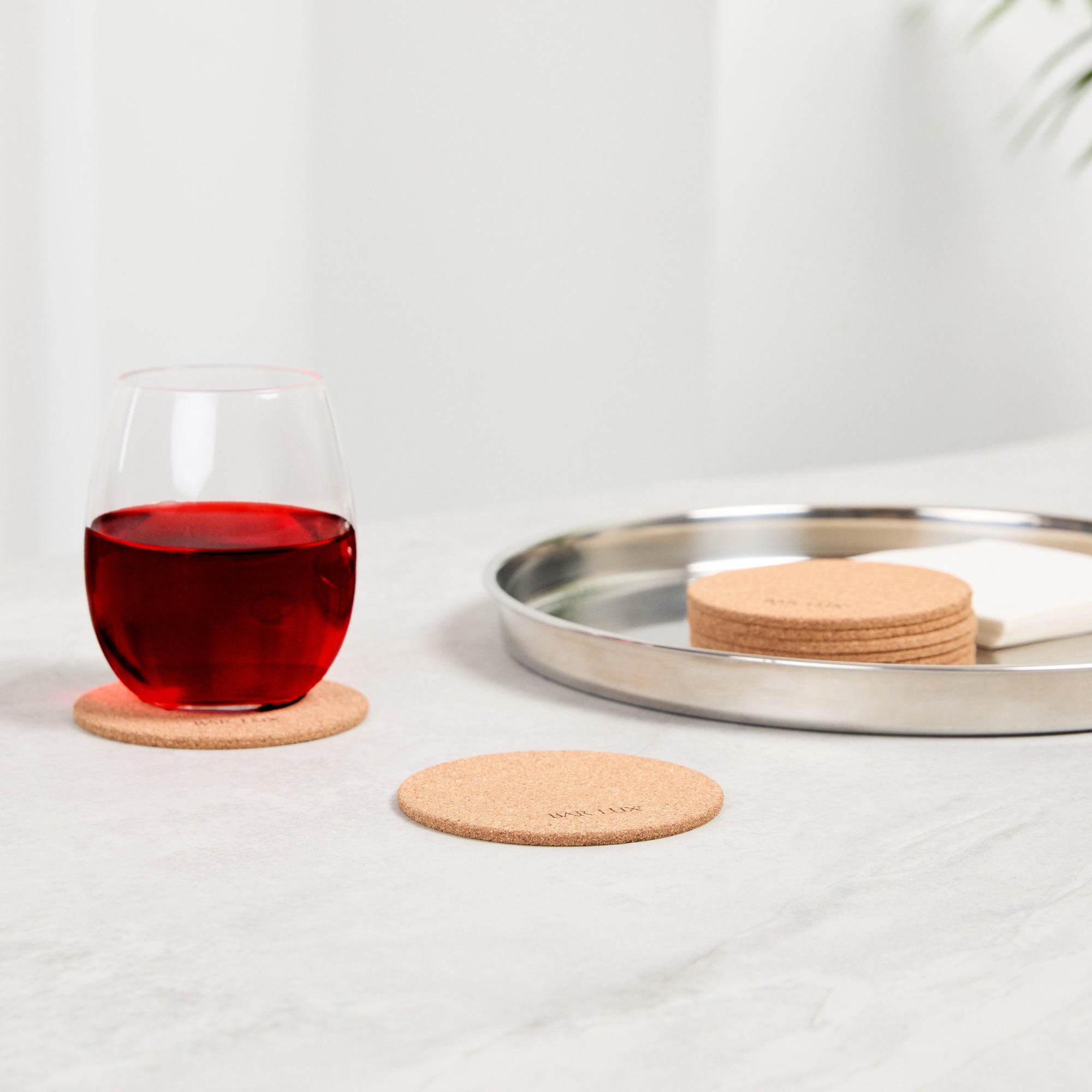 Premium Round Cork Coasters Set of 100 - Natural Wood Drink Coasters for Wine, Beer & Coffee - Bar & Home Decor Accessories - Perfect for Parties, Restaurants and Daily Use