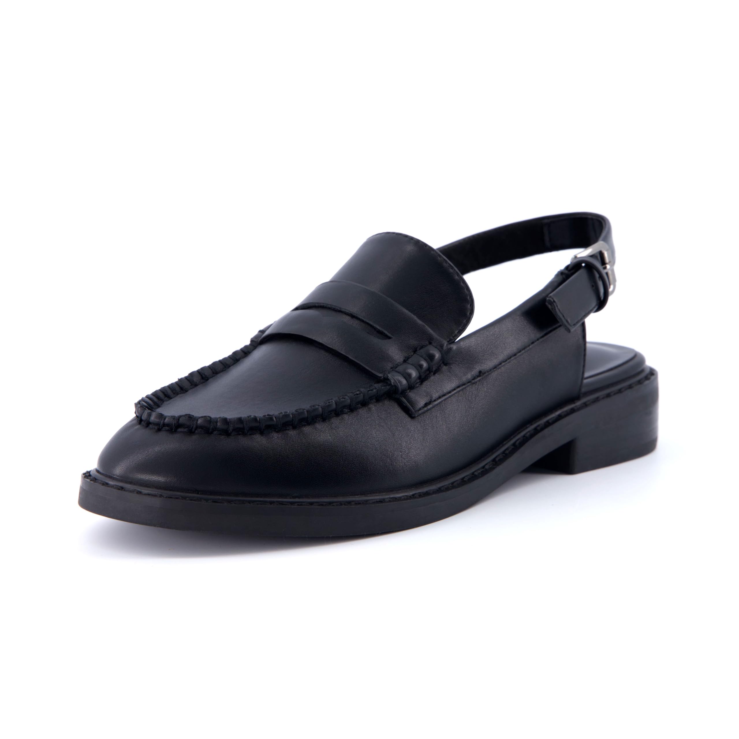 CUSHIONAIRE Women's Comfortable Sling Back Loafers with Memory Foam - Wide Width Available for Casual Wear, Office & Travel
