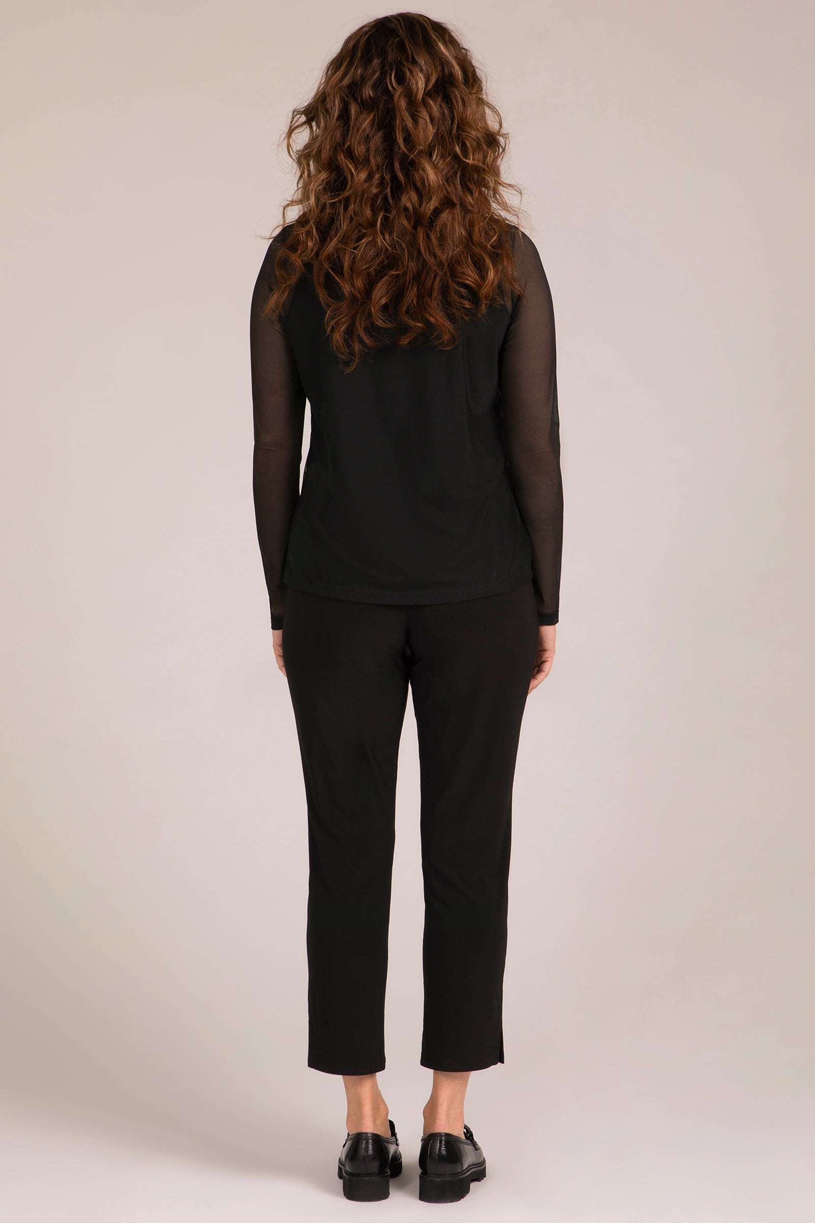 Mesh Barely There T-Shirt for Women - Soft & Comfortable Black Tee - Perfect for Casual Wear, Layering & Everyday Outfits
