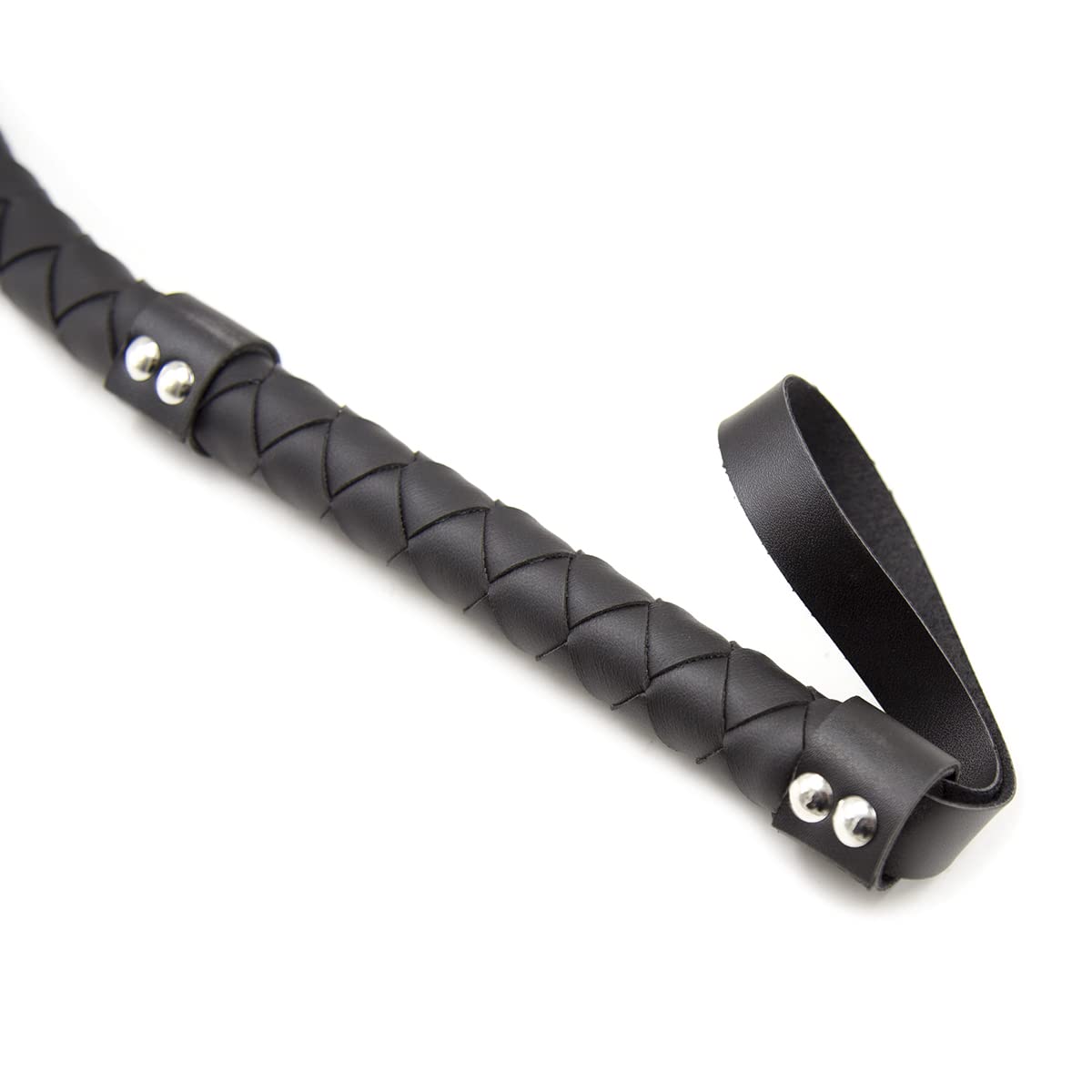 Premium Faux Leather BDSM Flogger - Black Bondage Whip for Sensual Play, Spanking & Erotic Games | Adult Sex Toy for Couples & BDSM Enthusiasts | Perfect for Bedroom Fun, Roleplay & Sensory Exploration