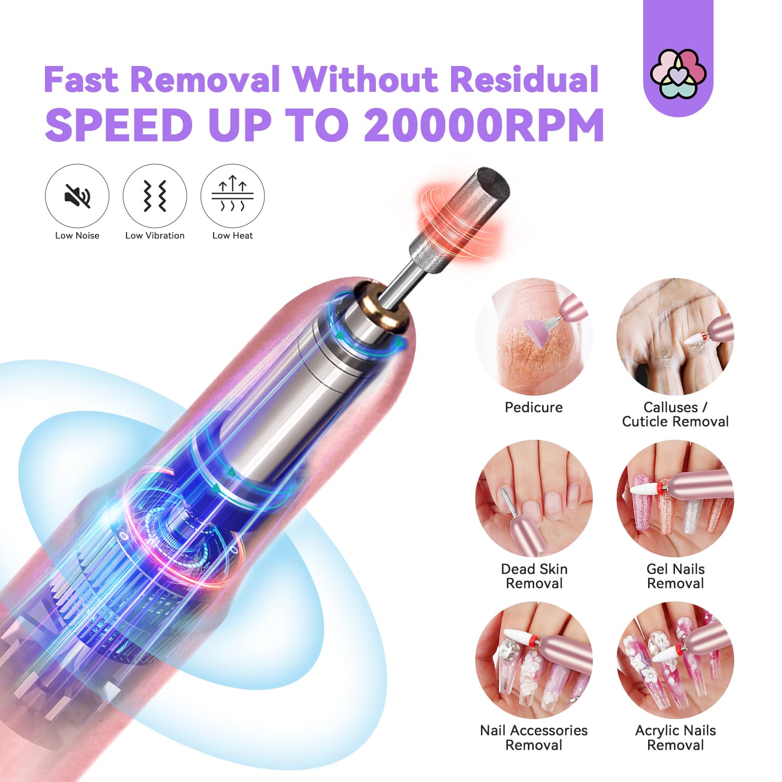 SAVILAND Professional Acrylic Nail Kit with Electric Drill - Complete Starter Set with Acrylic Powder, Liquid, Brush & Nail Extension Tools | Perfect for Salon, Home Manicure & DIY Nail Art