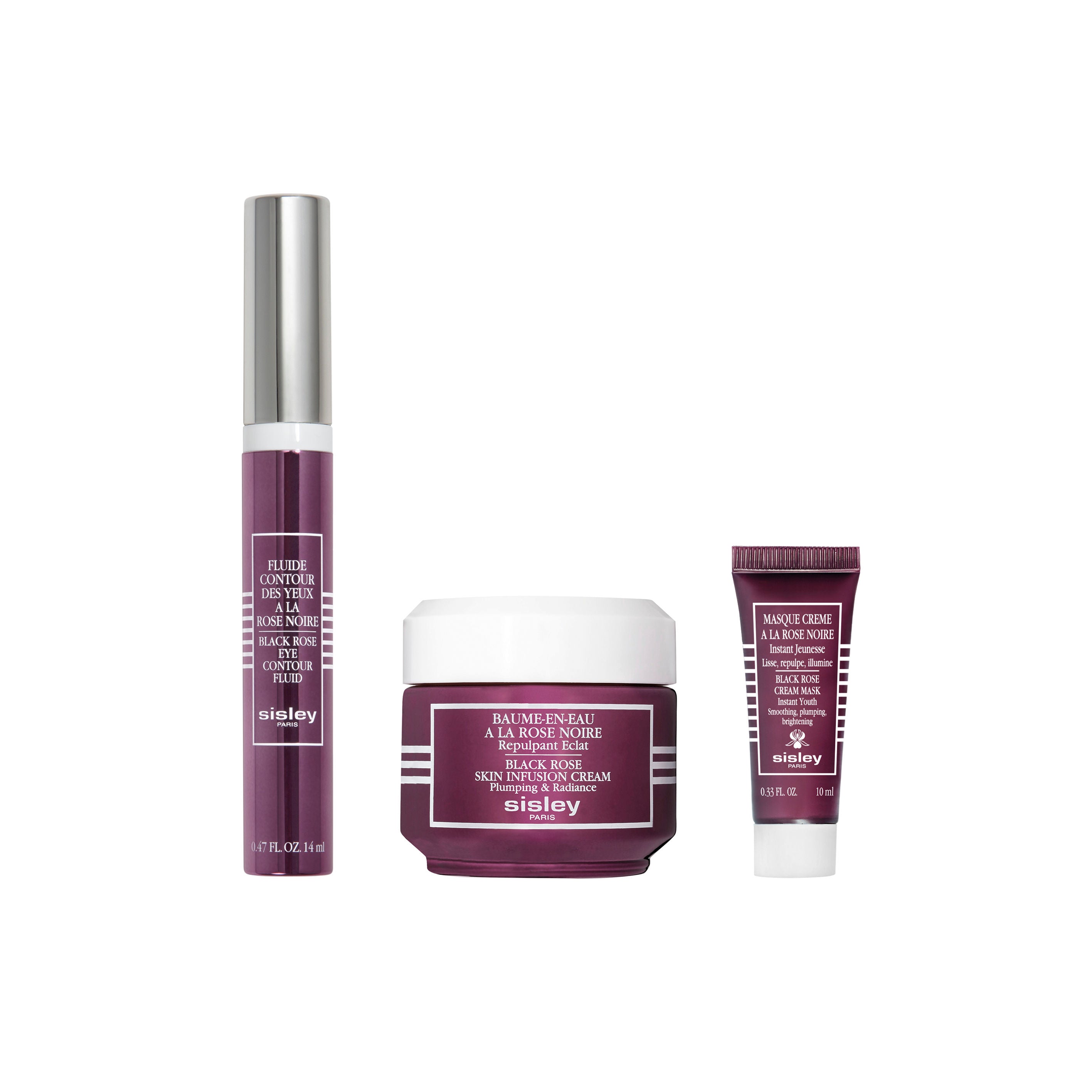 Sisley Black Rose Cream Mask & Serum Duo Set - Hydrating Anti-Aging Skincare for Dry Skin - Perfect for Night Routine & Spa Days