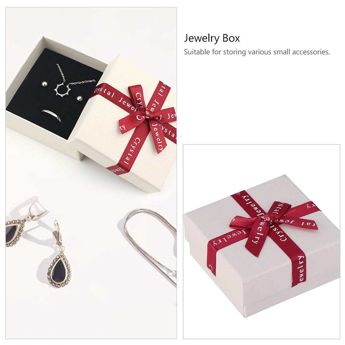 KESYOO 10-Piece Bowknot Jewelry Gift Box Set - Elegant Cardboard Earring Present Case for Necklaces, Rings & Small Accessories | Perfect for Wedding Favors, Birthday Gifts & Jewelry Storage