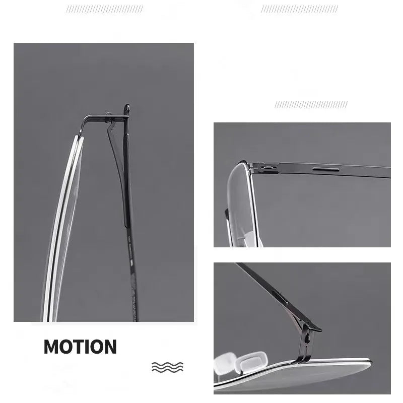Aimee Unisex Full Rim Square Double Bridge Stainless Steel Eyeglasses 21251 - Stylish & Durable Frames for Men & Women - Perfect for Work, Reading & Fashion Accessories