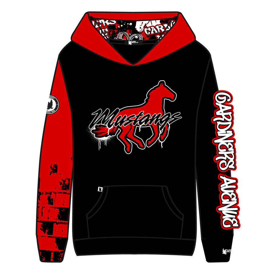 Youth & Adult Gardiners Avenue Mustang Hoodie - Stylish Pullover Sweatshirt for Men and Women | Perfect for Casual Wear, Street Fashion & Outdoor Activities