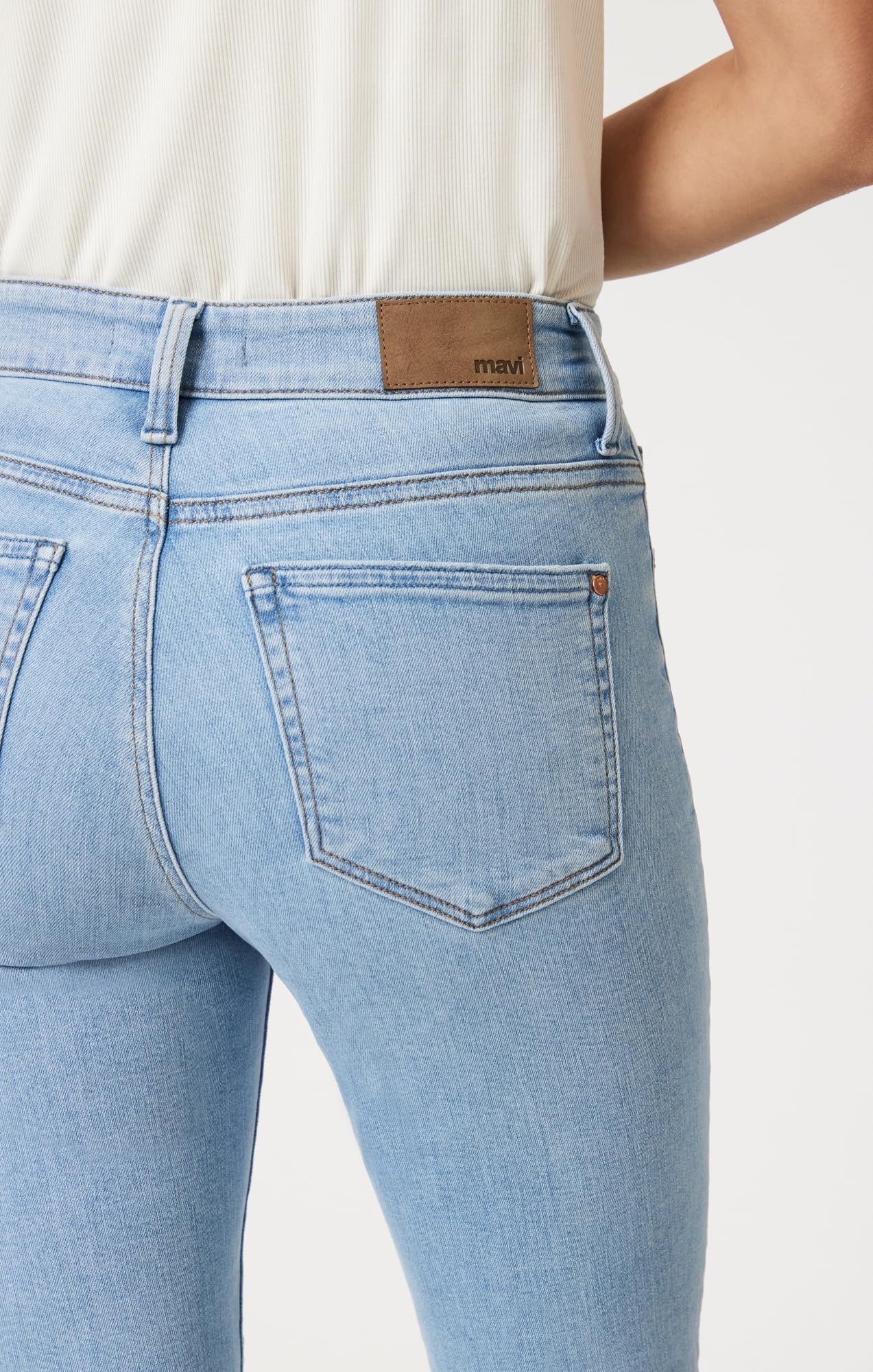 Mavi Women's Tess High Rise Super Skinny Leg Jeans - Stretch Denim Pants for Casual Wear & Night Out | Slim Fit Ankle Jeans for Women