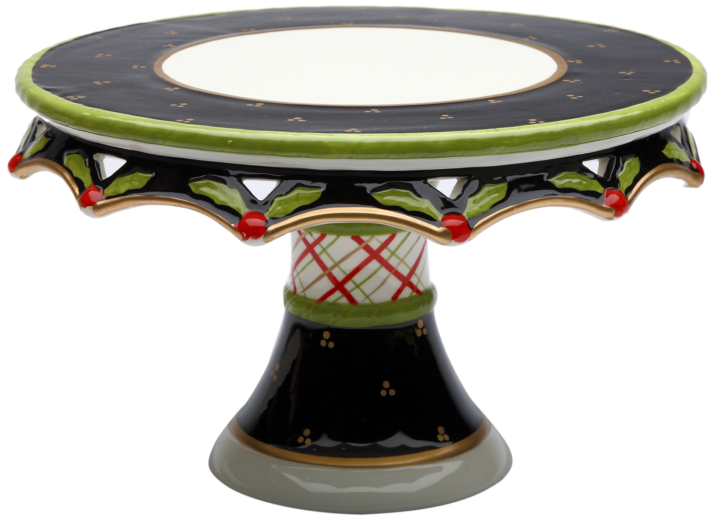 Appletree Design Holly Cake Stand - 10.25
