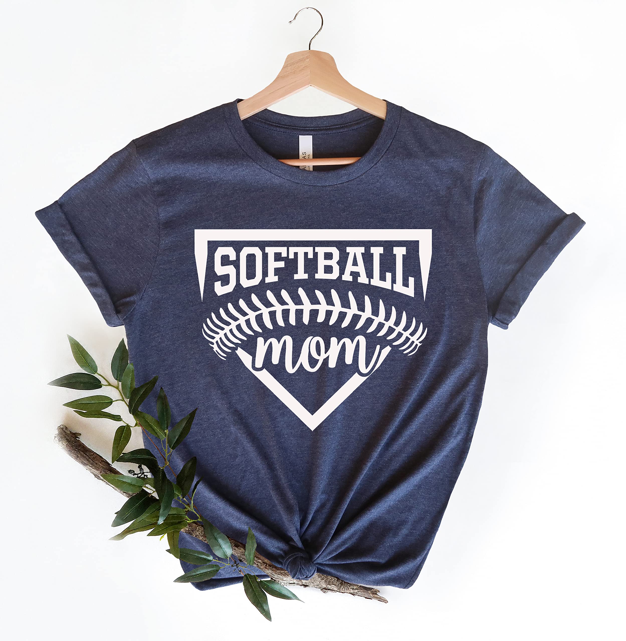 Softball Mom Shirt & Hoodie - Comfortable Baseball Mom Tee for Mothers Day Gift - Perfect for Games, Practices & Supporting Your Team