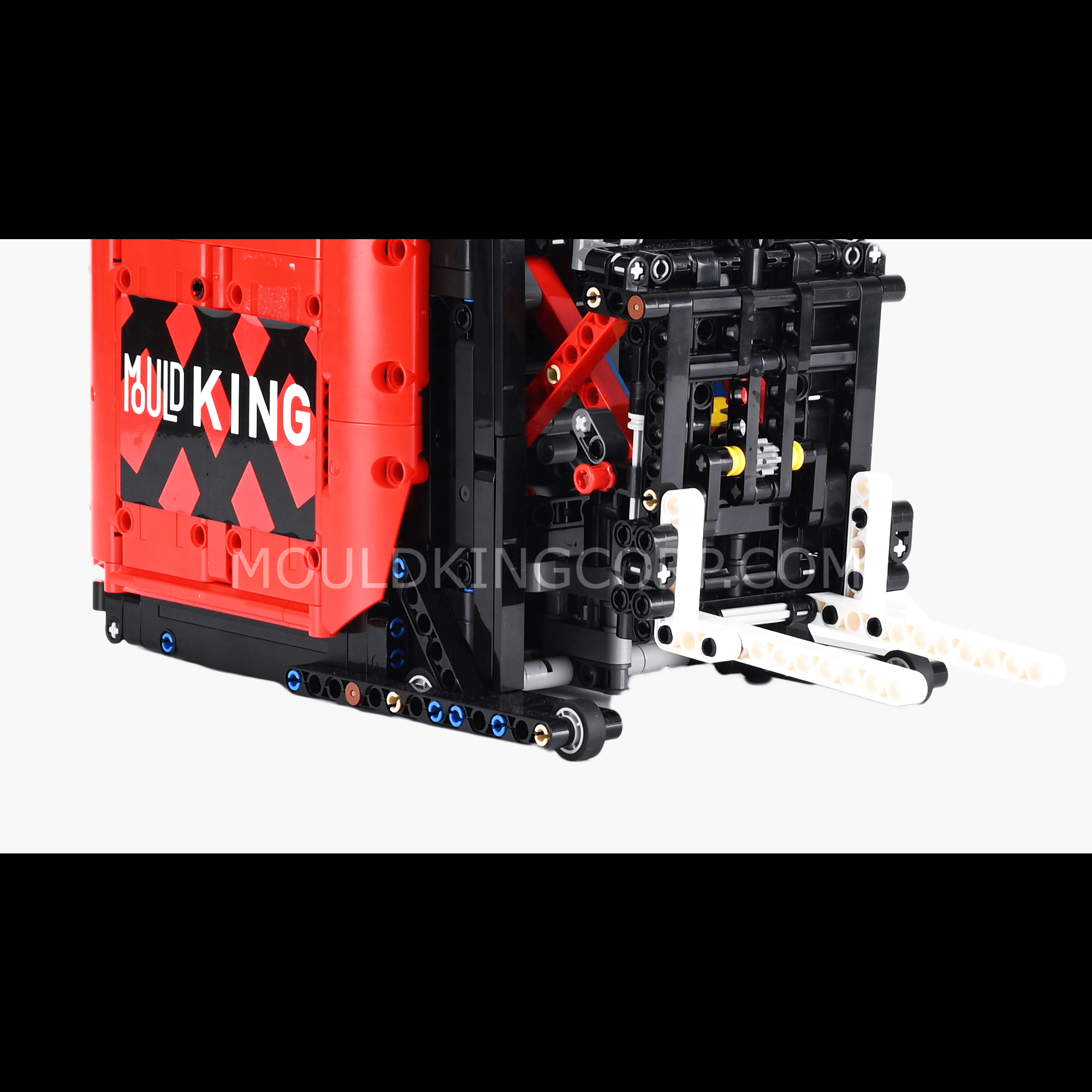 MOULD KING 17041 Remote Control Forklift Building Kit - 1,506 Piece STEM Construction Toy for Kids & Adults | DIY Engineering Model for Home, Office & Playroom Collection