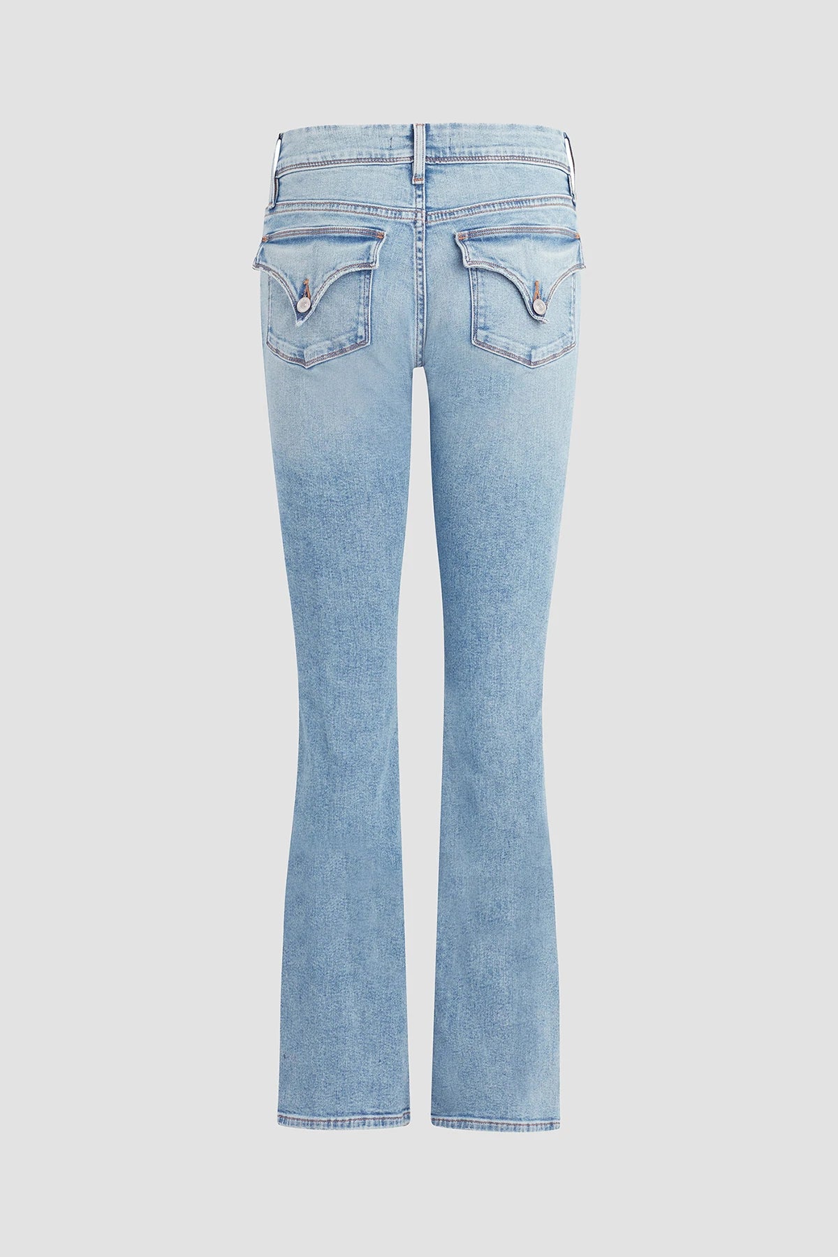 Beth Mid Rise Baby Bootcut Motion Jeans for Women - Comfortable Stretch Denim Pants for Casual Wear & Everyday Outfits