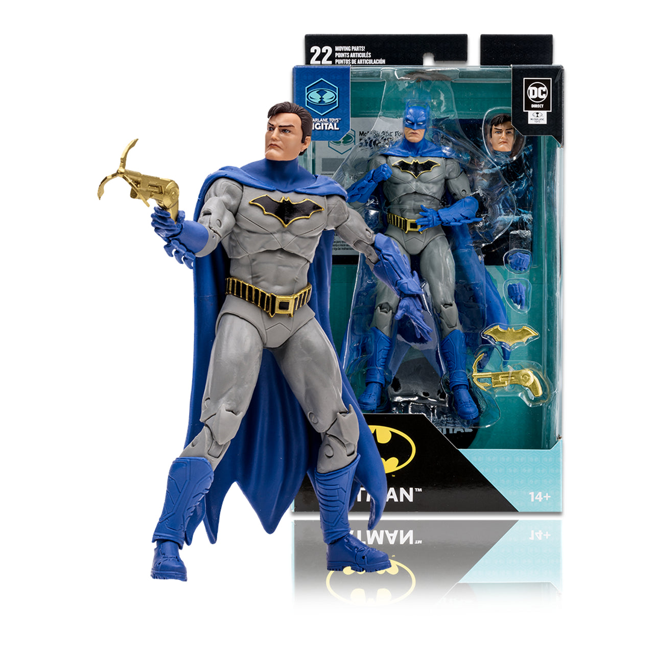DC Rebirth Batman Action Figure by DC Direct - Collectible Superhero Toy for Fans & Display - Perfect for Home Decor, Office Display, and Comic Book Collections