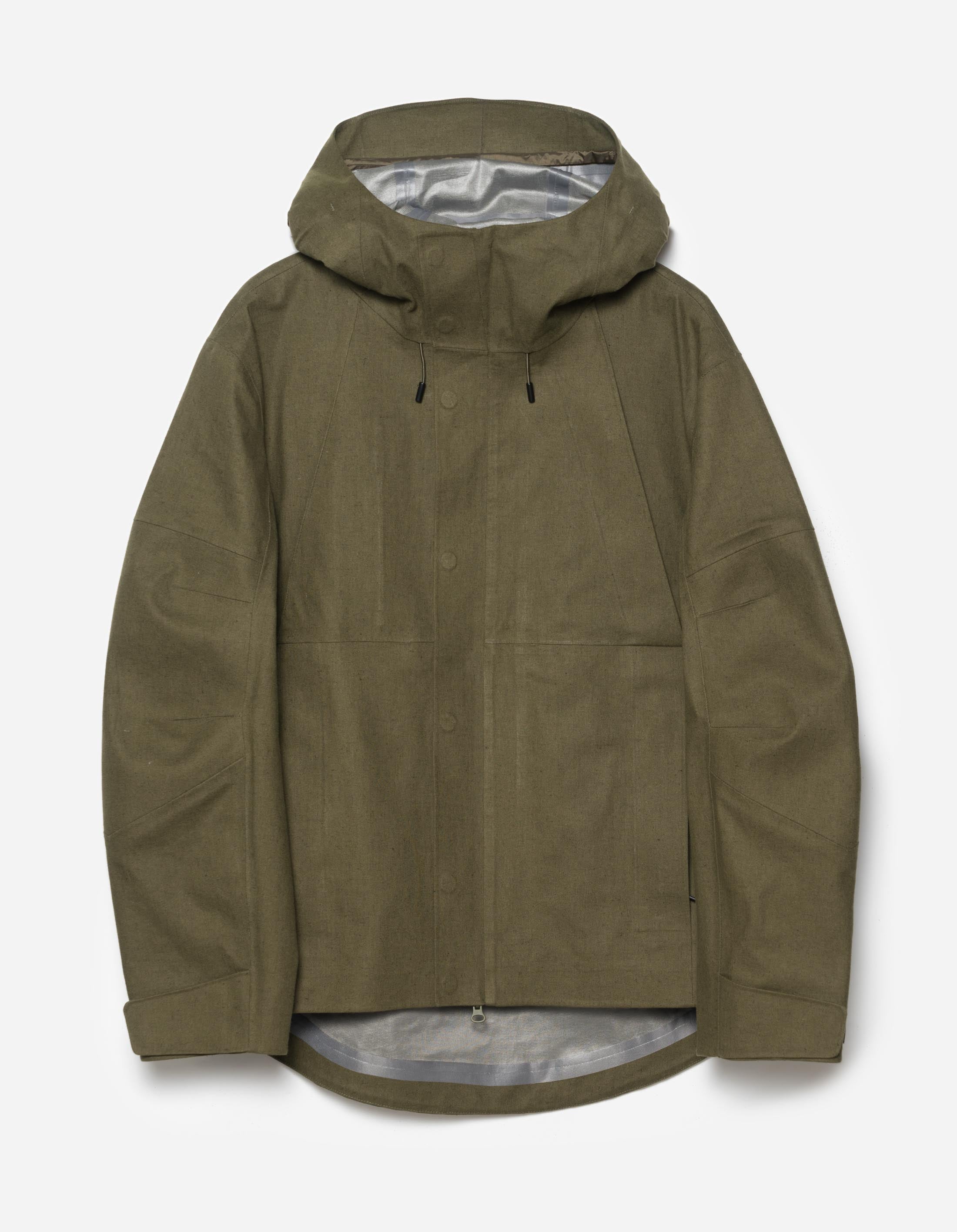 1586 Seam Sealed Hanbok Jacket Olive OG 107F - Traditional Korean Jacket for Women, Waterproof & Windproof Outerwear - Perfect for Cultural Events, Weddings, and Autumn Fashion