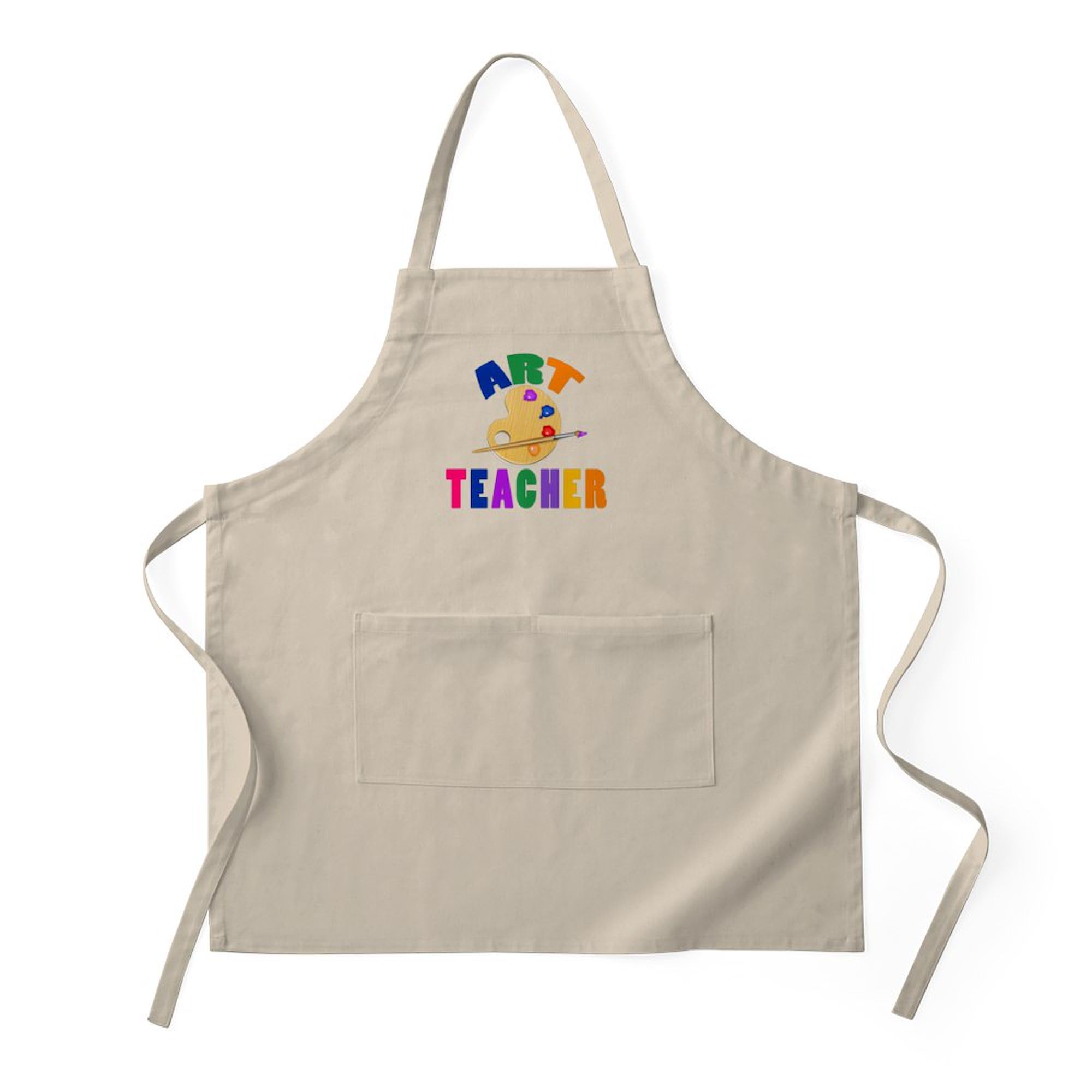Art Teacher Apron with Pockets - Adjustable Grilling & Baking Apron for Cooking, BBQ, Pottery & Painting - Perfect Gift for Chefs & Artists