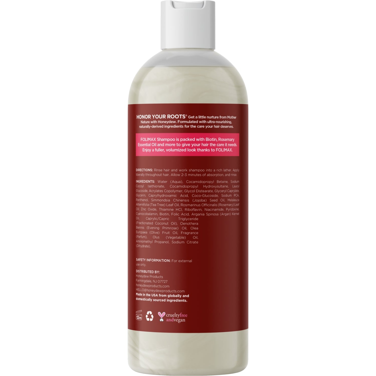 Folimax Biotin & Keratin Shampoo for Hair Growth & Repair - Volumizing & Strengthening Treatment for Thinning Hair - Perfect for Daily Use at Home or Salon
