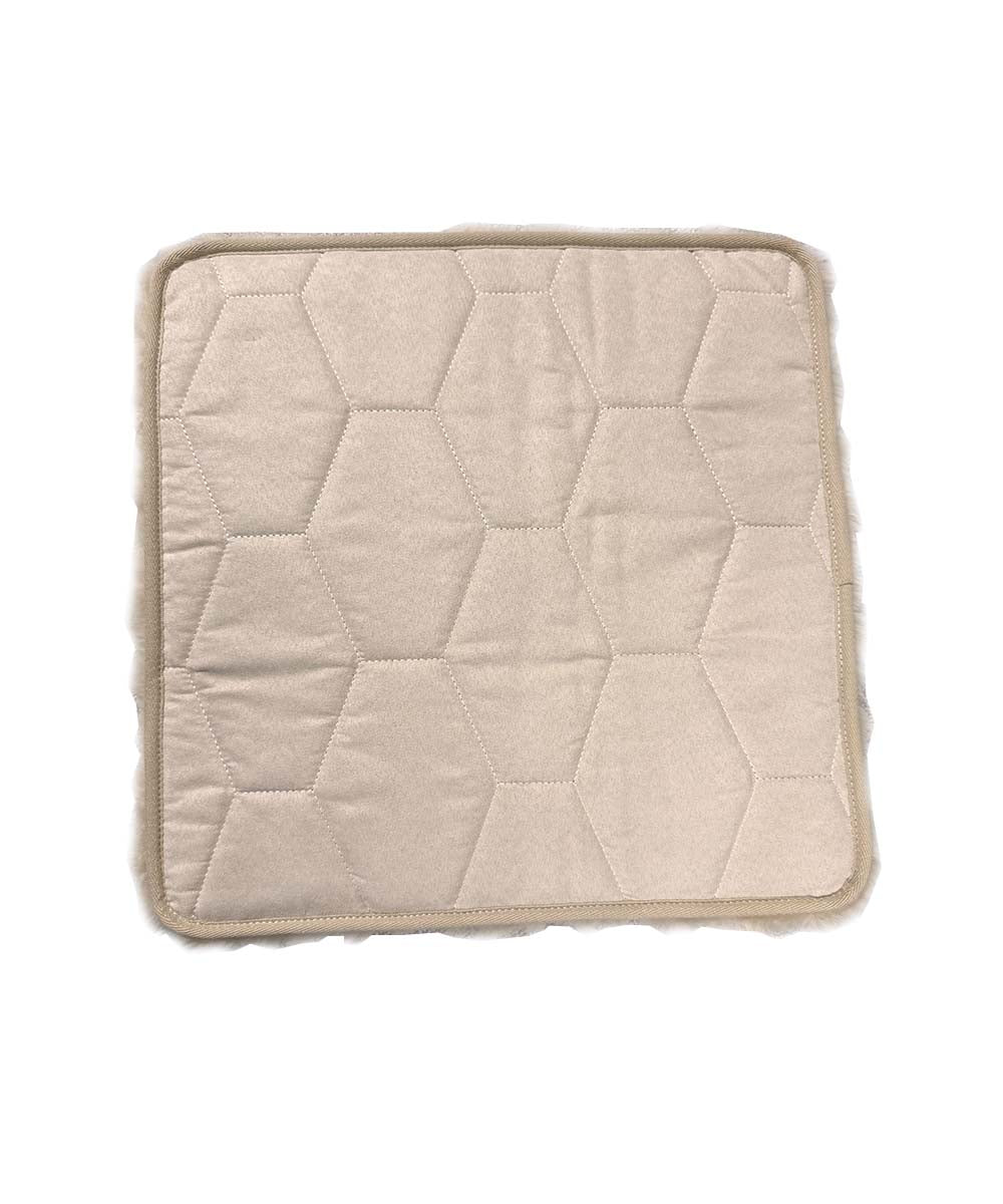 Premium Sheepskin Border Cushion - Ultra Soft & Comfortable Home Decor for Sofa, Bed, or Chair - Cozy Living Room & Bedroom Accessory