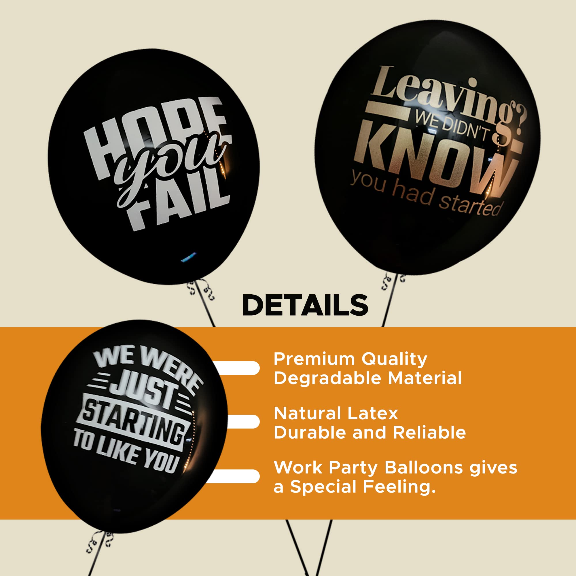 30-Pack Farewell Party Balloons - Perfect for Retirement, Promotion, Transfer, New Job & Moving Away Celebrations | Great for Office Parties, Goodbye Gatherings & Special Send-Offs