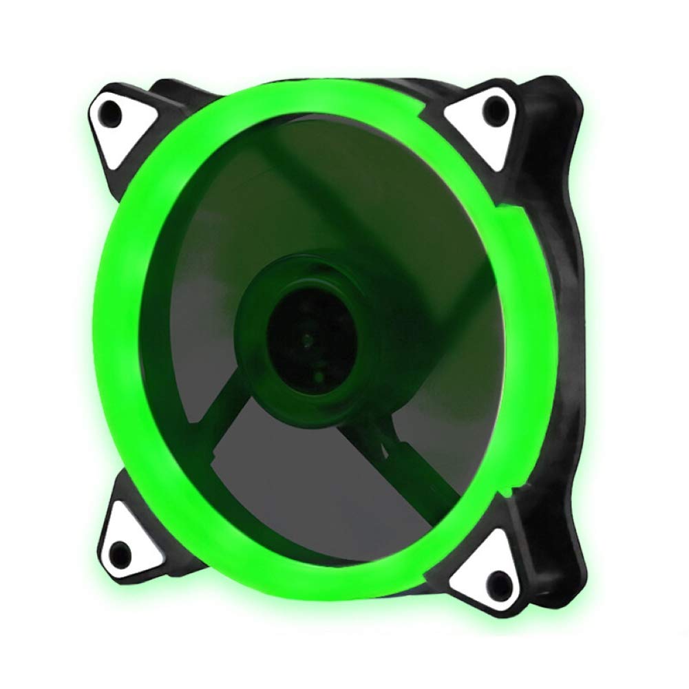 Ultra Quiet RGB PC Case Cooling Fan - High Speed 120mm/140mm Computer Cooling Fan with LED Lights for Optimal Heat Dissipation | Perfect for Gaming PC Builds & Workstation Cooling