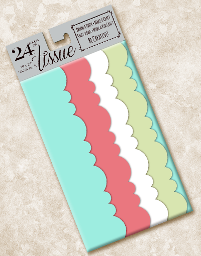 Imagine Scalloped Tissue Paper - Decorative Edge Craft Paper for Gift Wrapping, Party Decorations & DIY Scrapbooking | Premium Quality for Weddings, Birthdays & Home Decor