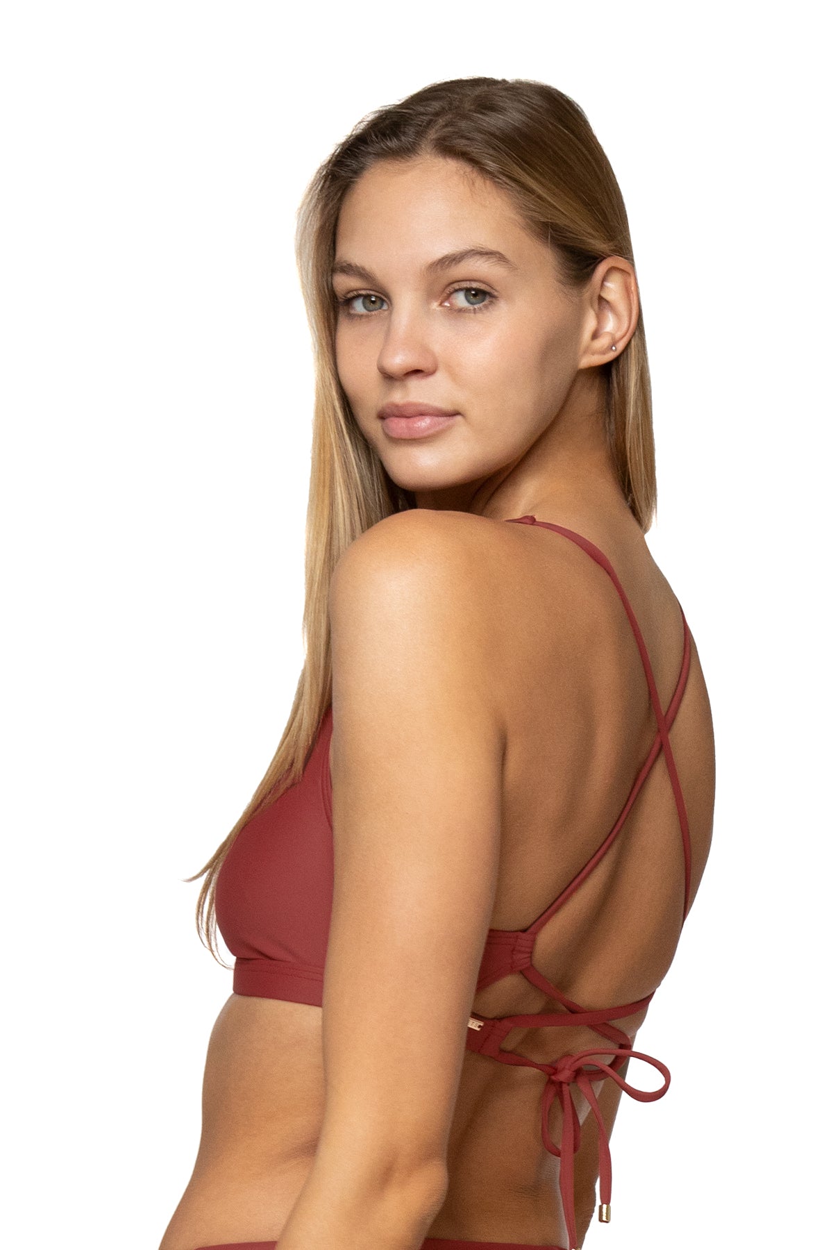 Brandi Bralette Lace Underwire Bra - Tuscan Red Lingerie for Women | Comfortable & Sexy Everyday Wear, Date Night, Sleepwear