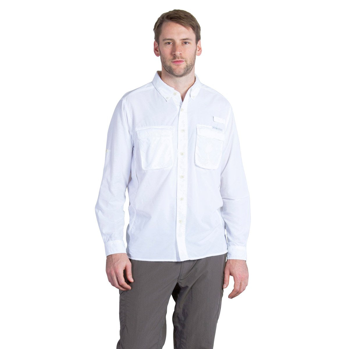 Men's Air Strip Long Sleeve Casual Shirt - Breathable Comfort Fit Button Down for Work & Outdoor Activities