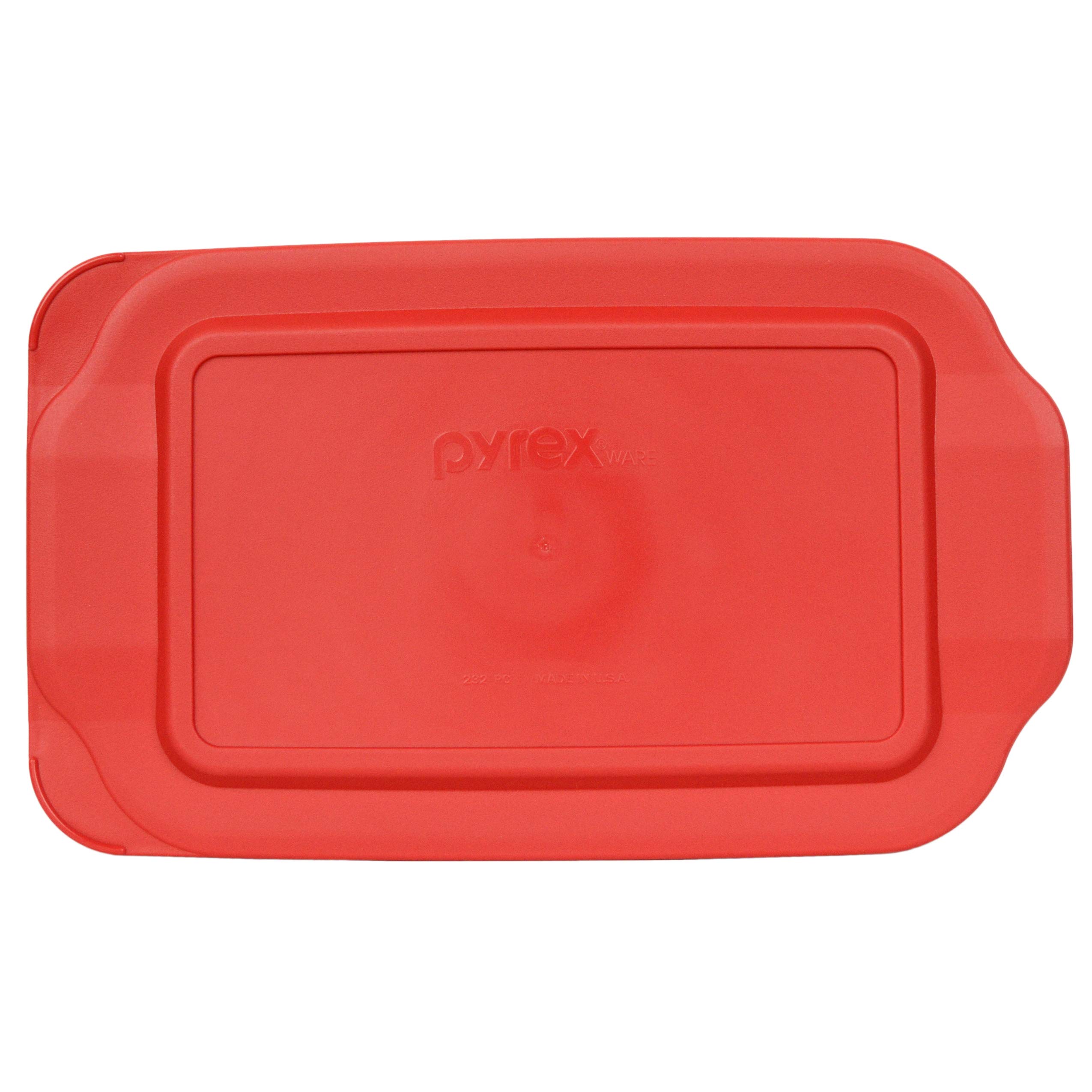 Pyrex 6-Piece Glass Baking Dish Set with 6 Red Replacement Lids (2-Quart) - Made in USA | Perfect for Casseroles, Meal Prep & Leftovers Storage