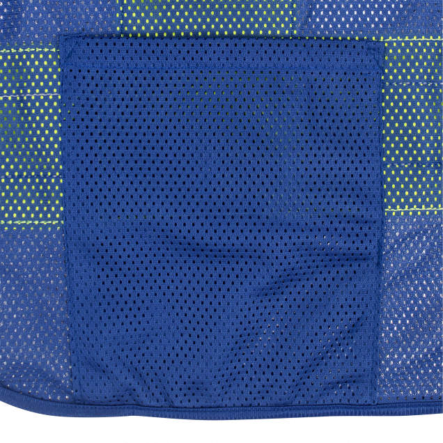 High Visibility Blue Safety Vest with Zipper - Reflective Work Vest for Construction, Road Workers & Outdoor Activities (1 Pack)