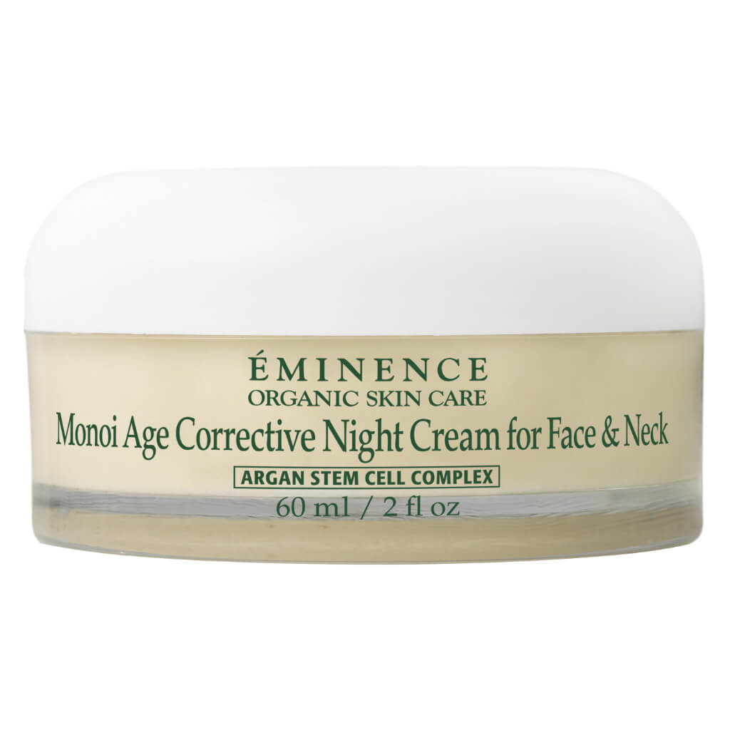 Monoi Age Corrective Night Cream for Face & Neck - Anti-Aging Moisturizer with Tahitian Gardenia Oil | Deep Hydration & Wrinkle Reduction for Overnight Skin Repair | Perfect for Dry & Mature Skin Care Routine