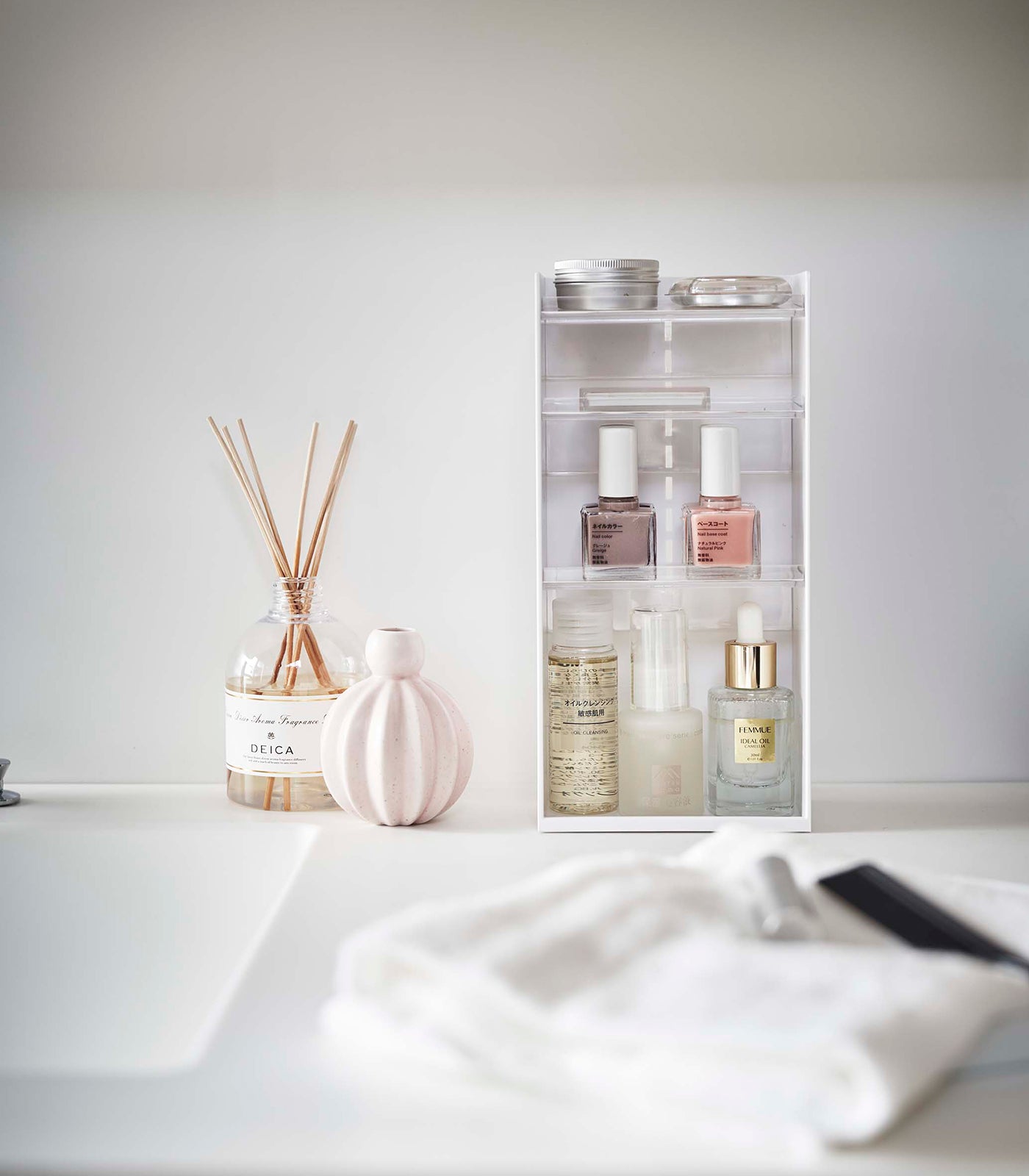 Makeup Organizer with 2 Stylish Designs - Perfect for Vanity, Bathroom & Travel Storage | Beauty Cosmetic Holder