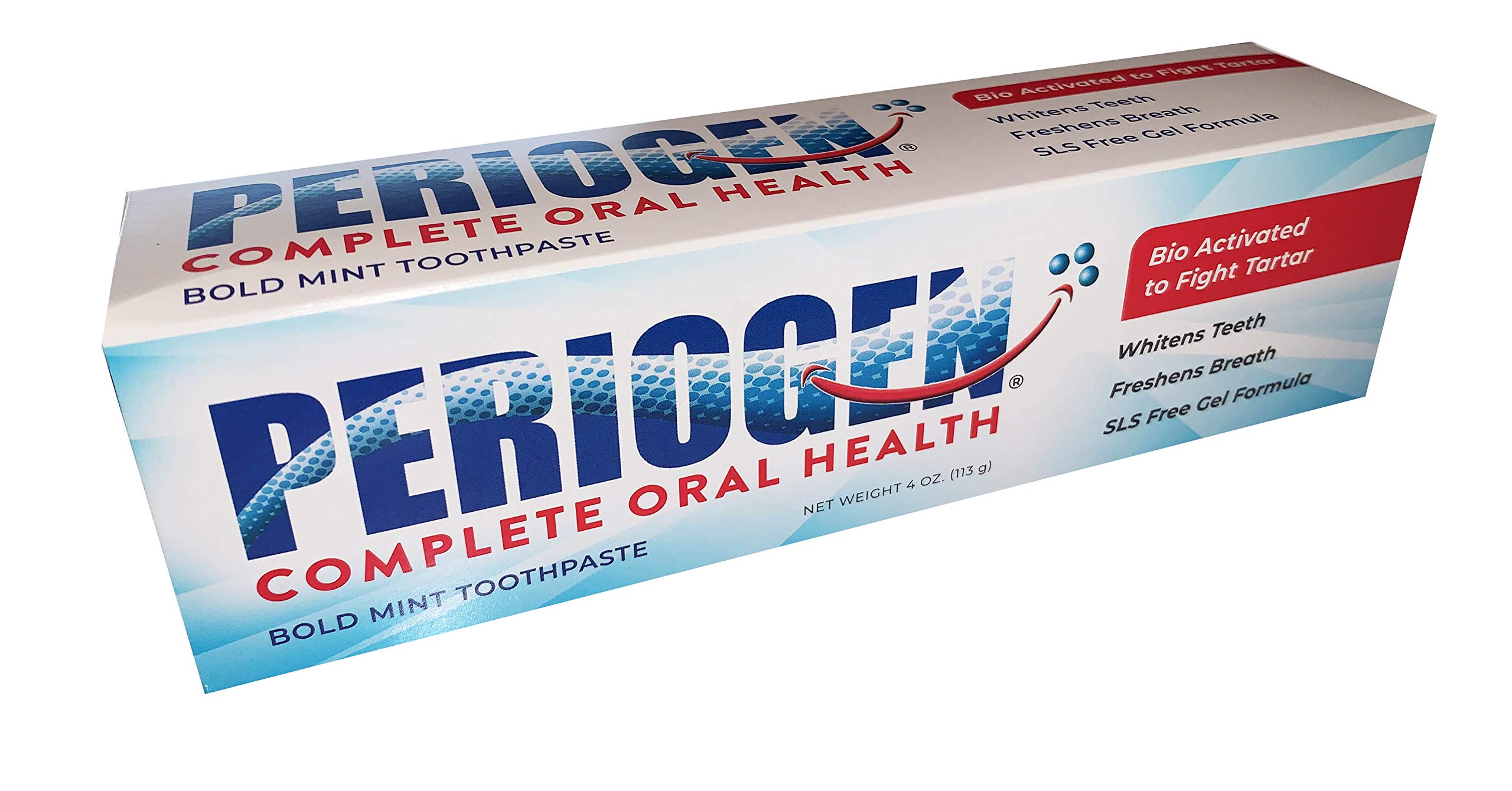 Periogen Tartar Control Toothpaste - SLS Free, Enamel Safe Whitening Gel Formula for Professional Dental Hygiene | Perfect for Daily Oral Care & Teeth Whitening at Home