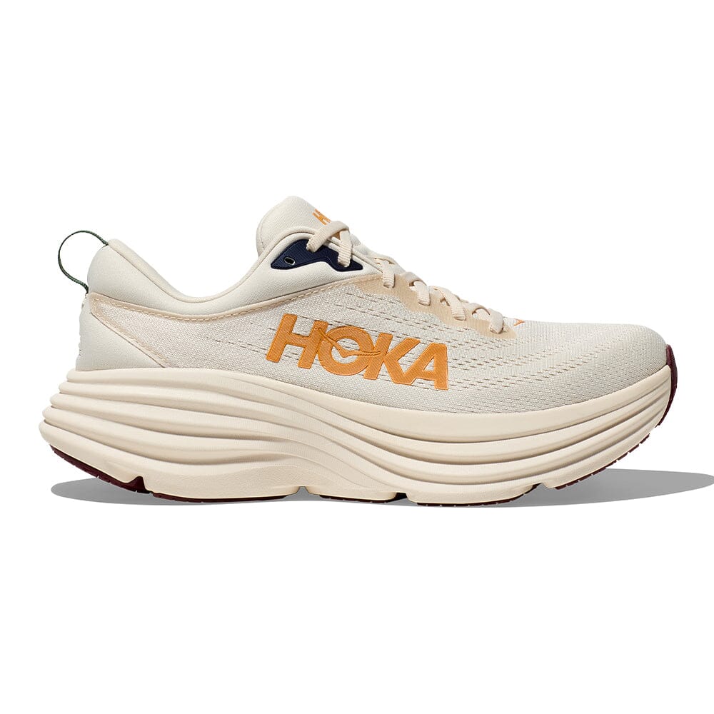 Hoka Men's Bondi 8 Running Shoes - Lightweight Cushioned Sneakers for Marathon, Jogging & Walking - Breathable Mesh Upper with Maximum Support & Comfort