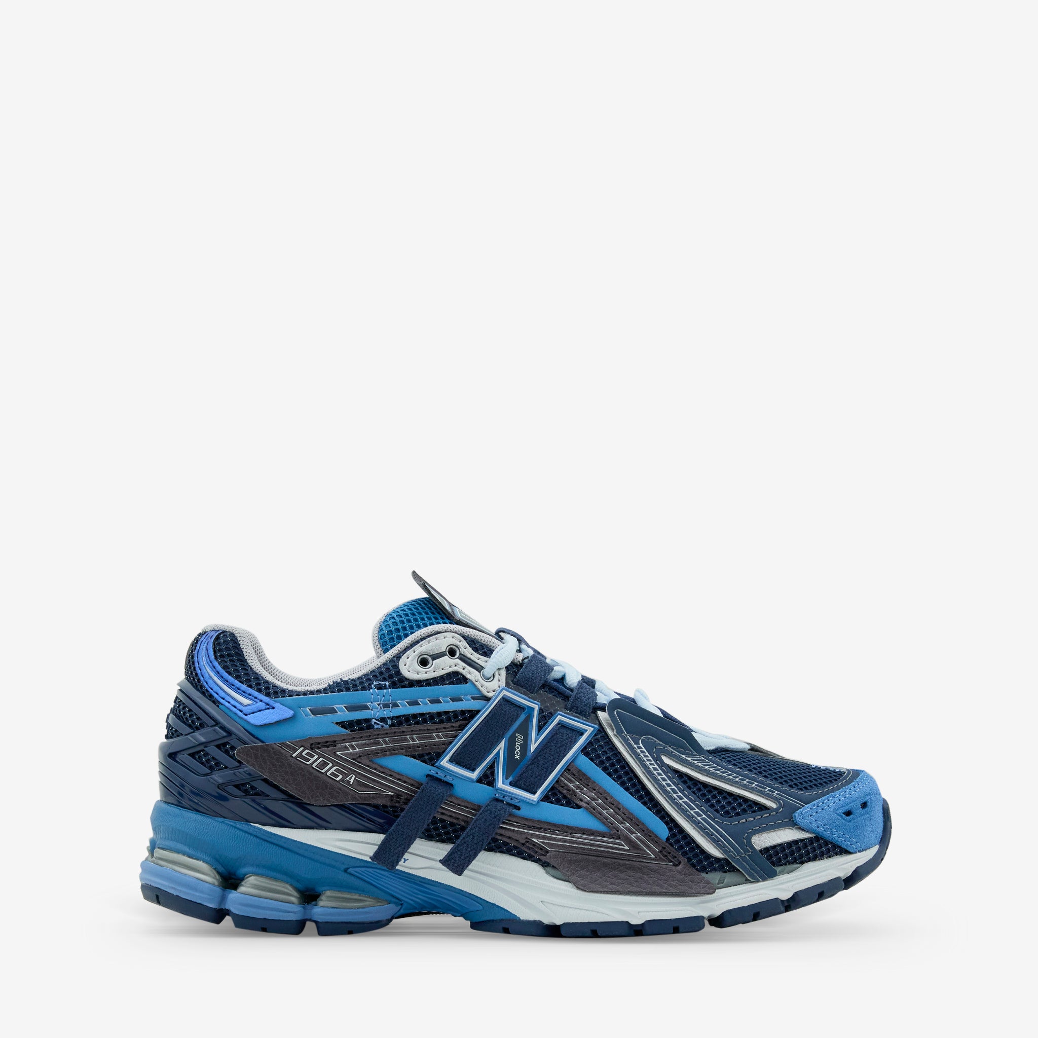 1906A Running Shoes for Men - Blue & Slate Grey | Lightweight Comfortable Sneakers for Jogging, Gym & Daily Wear