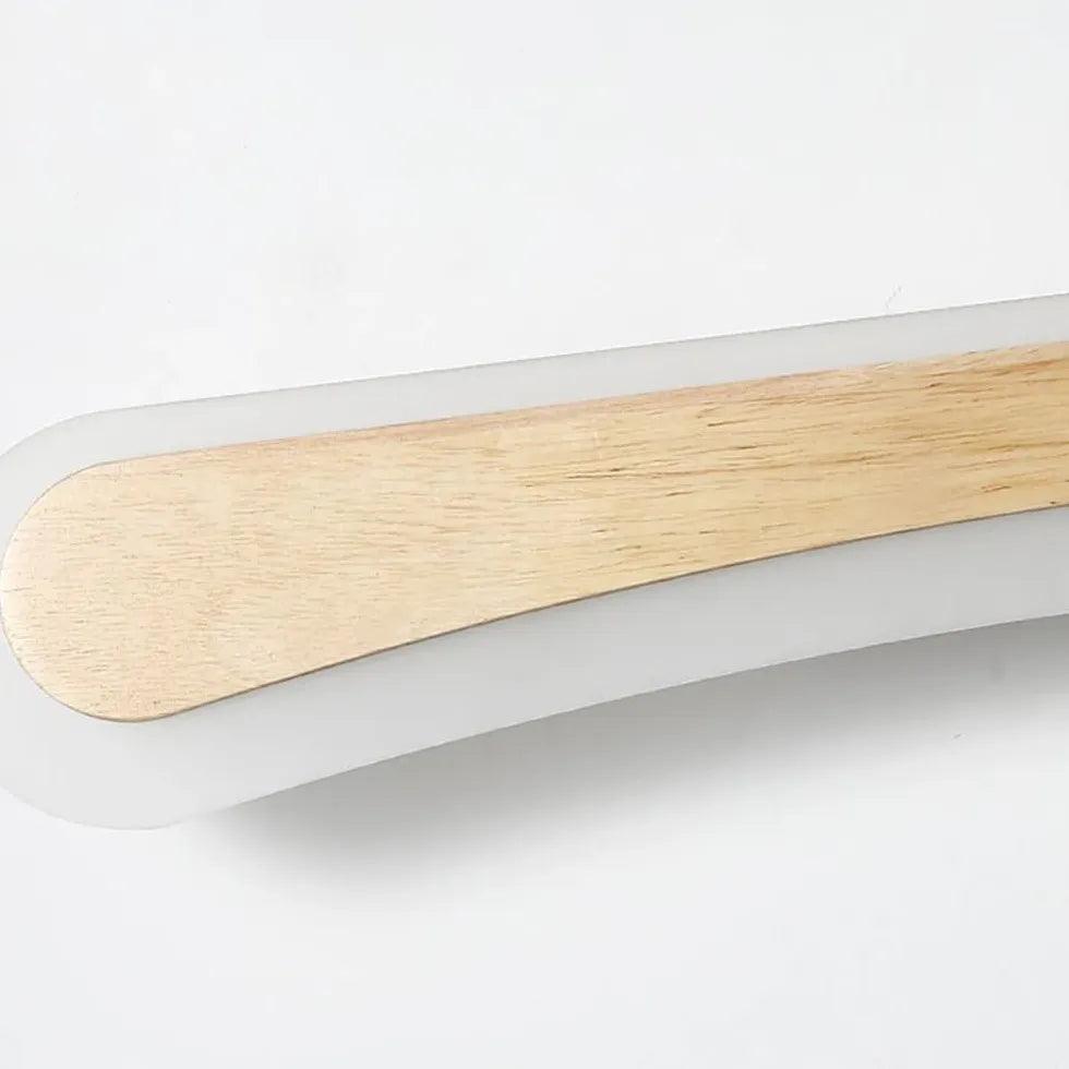 Minimalist Vanity Wooden LED Mirror Lights with Dimmable Touch Control - Perfect for Makeup, Dressing Room & Bathroom Decor