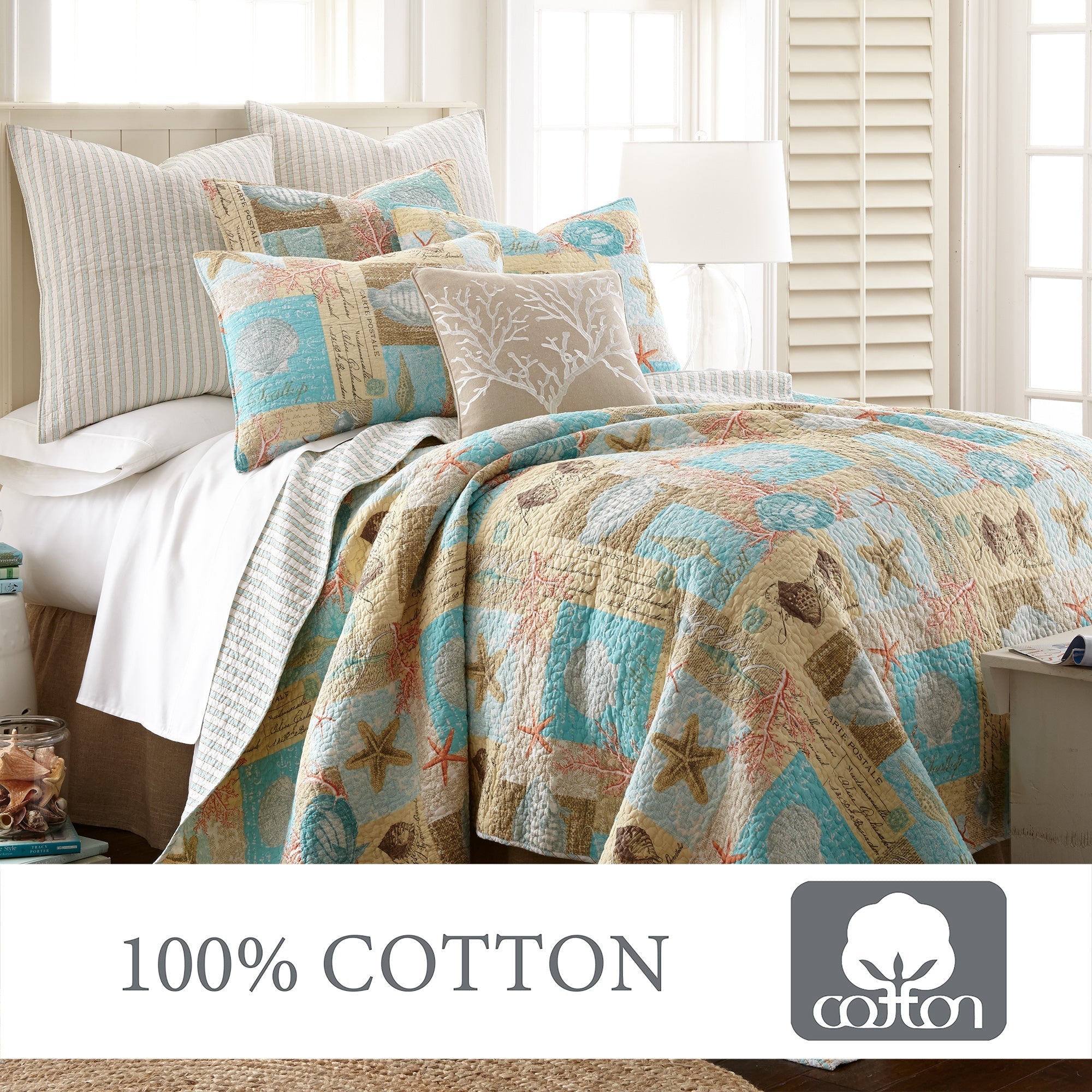 Bridgetown Quilt Set - Queen Size Bedding, Soft & Breathable Comforter with Matching Pillow Shams - Perfect for Cozy Nights & Guest Room Decor